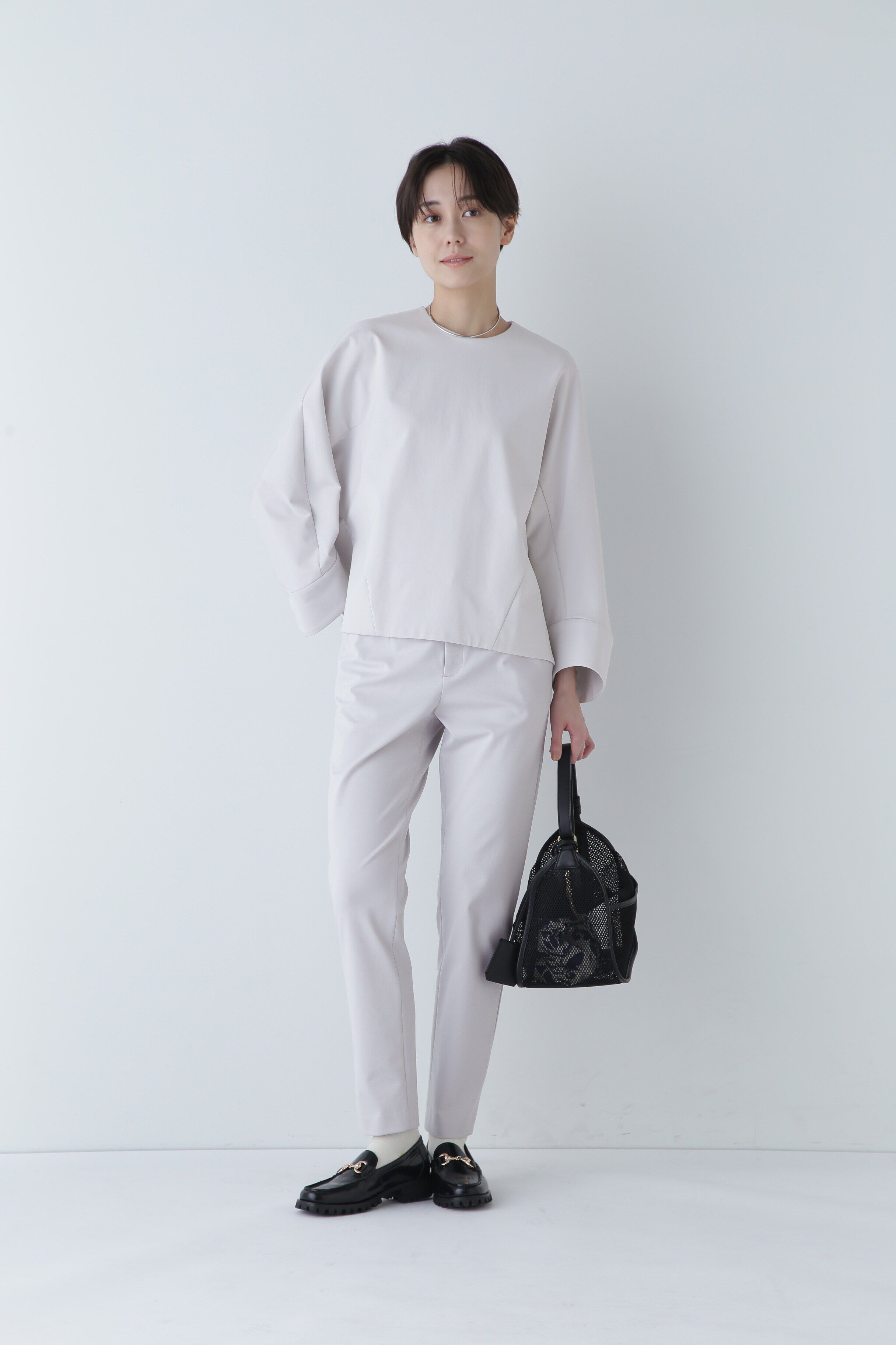  「ストレッチポンチテーパードパンツ」|その他|