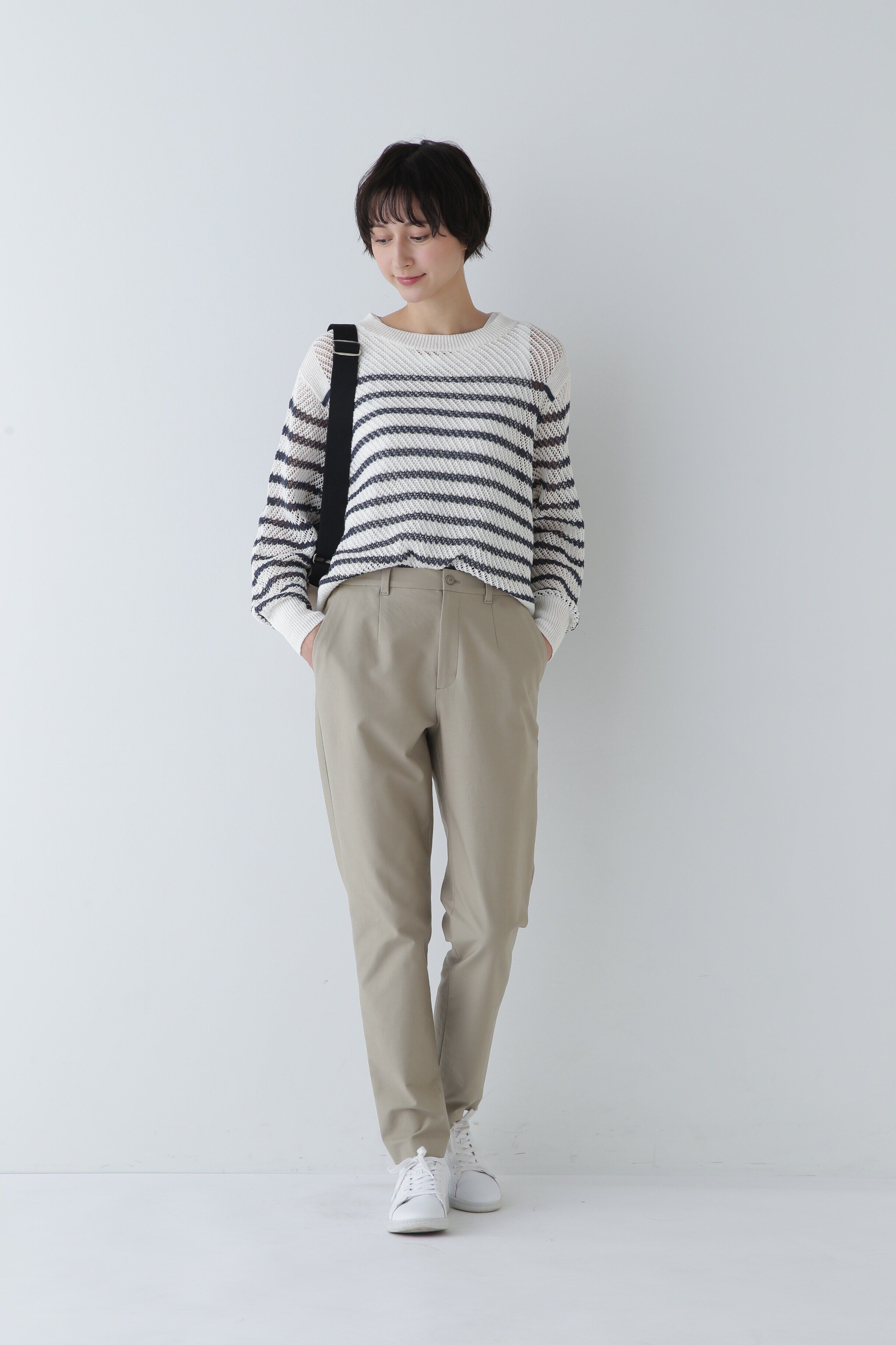  「◆メッシュボーダーニット」|ニット・セーター|