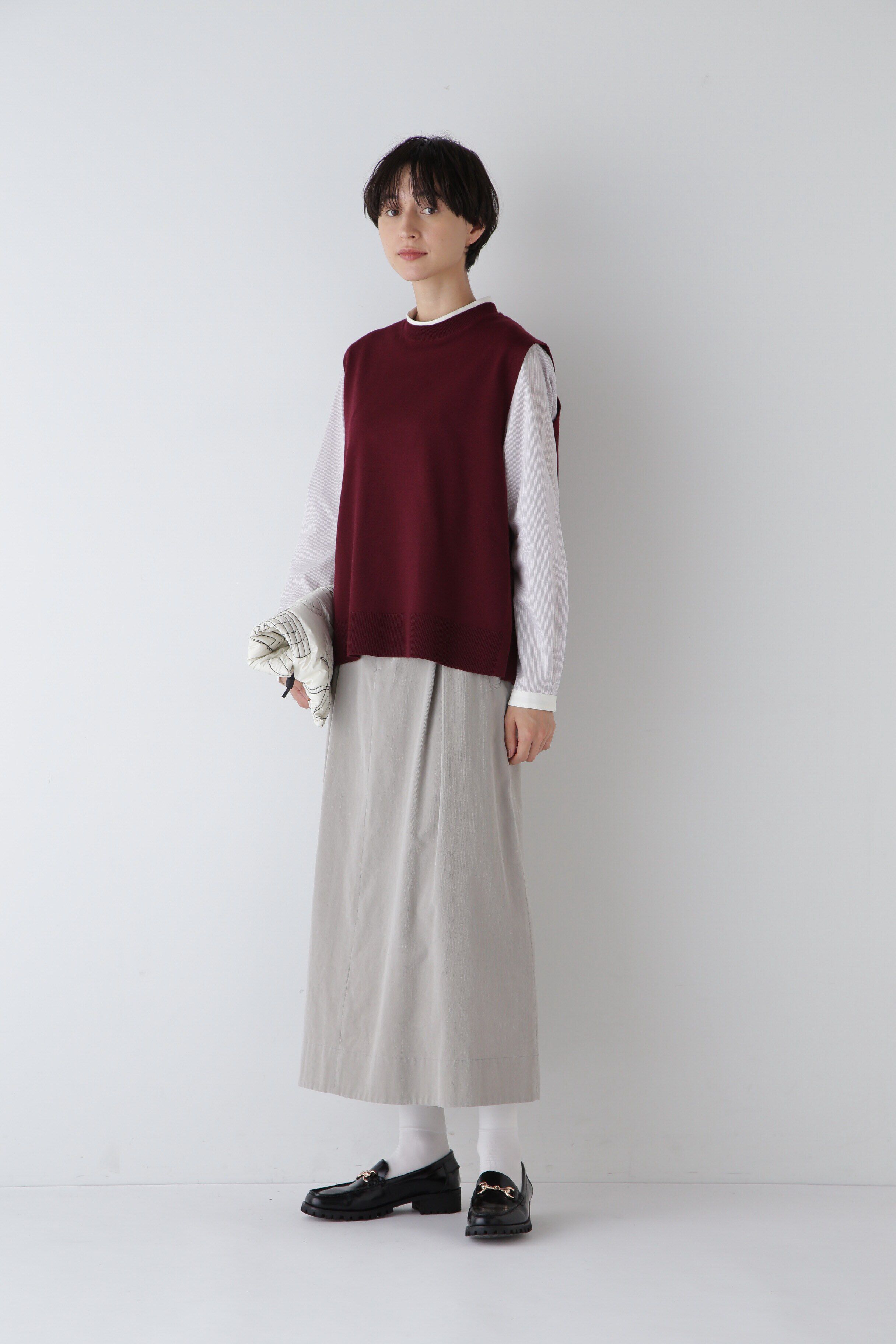  「◆シルプレシュランクストライプブラウス」|シャツ・ブラウス|