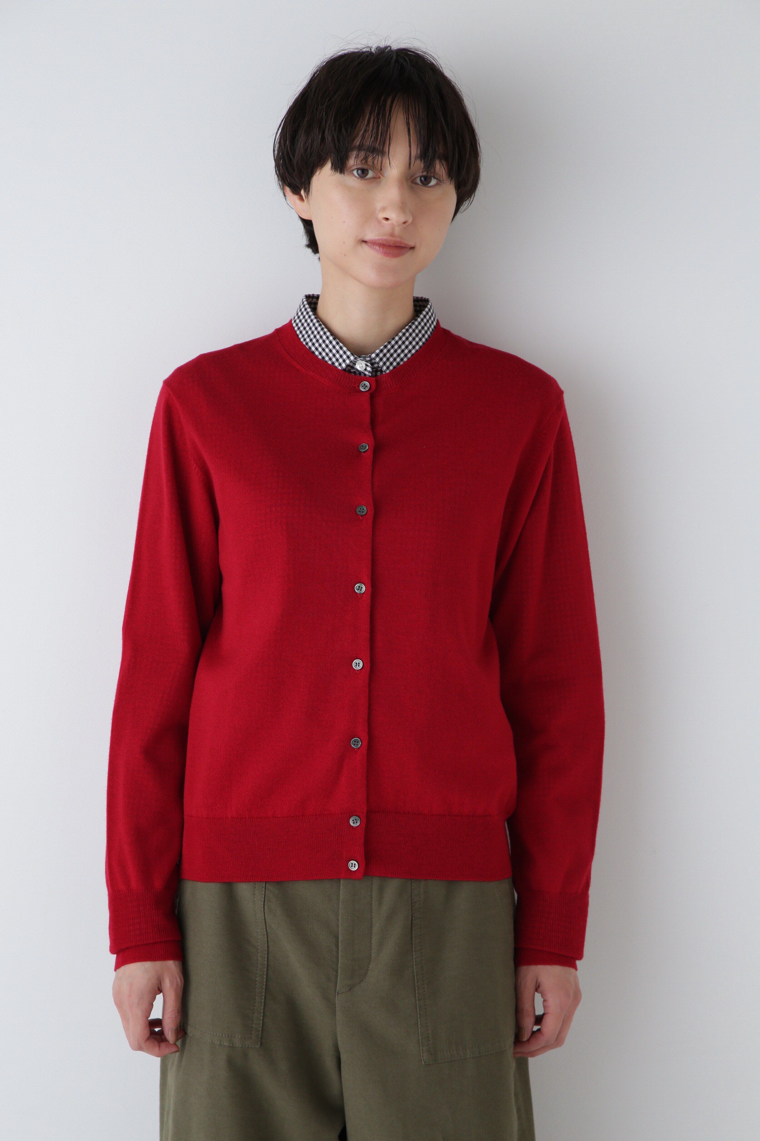  「◆ベーシッククルーネックカーディガン」|ニット・セーター|