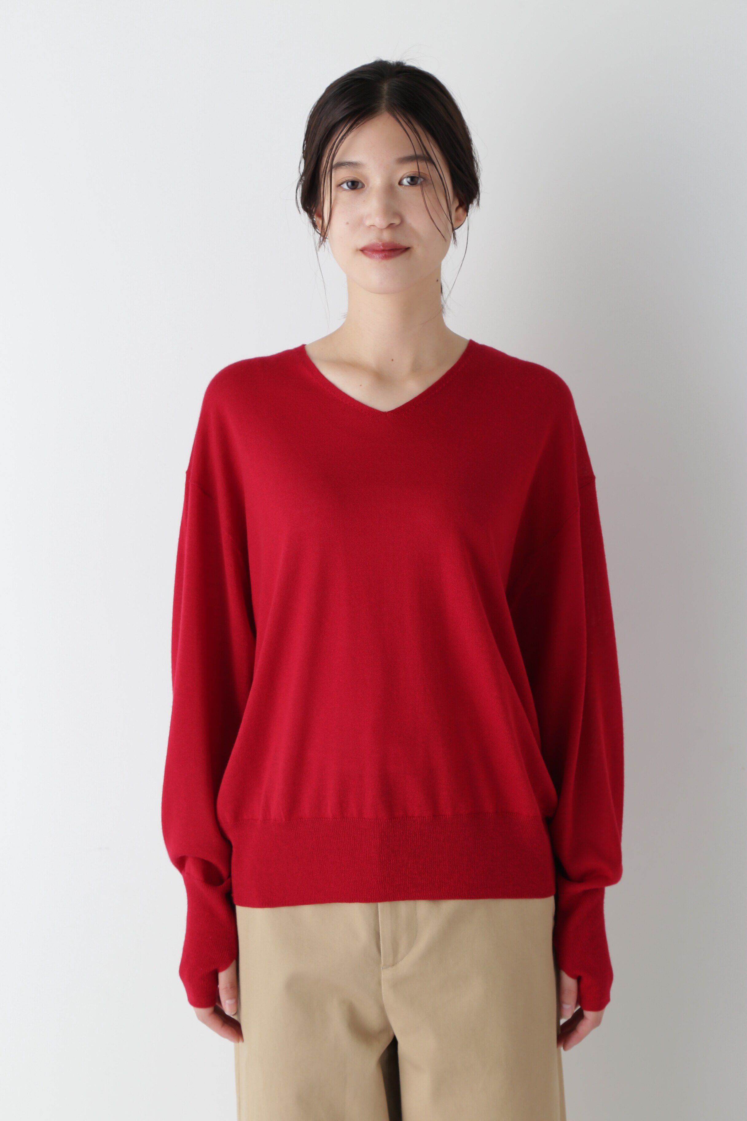  「◆ベーシックVネックプルオーバー」|ニット・セーター|