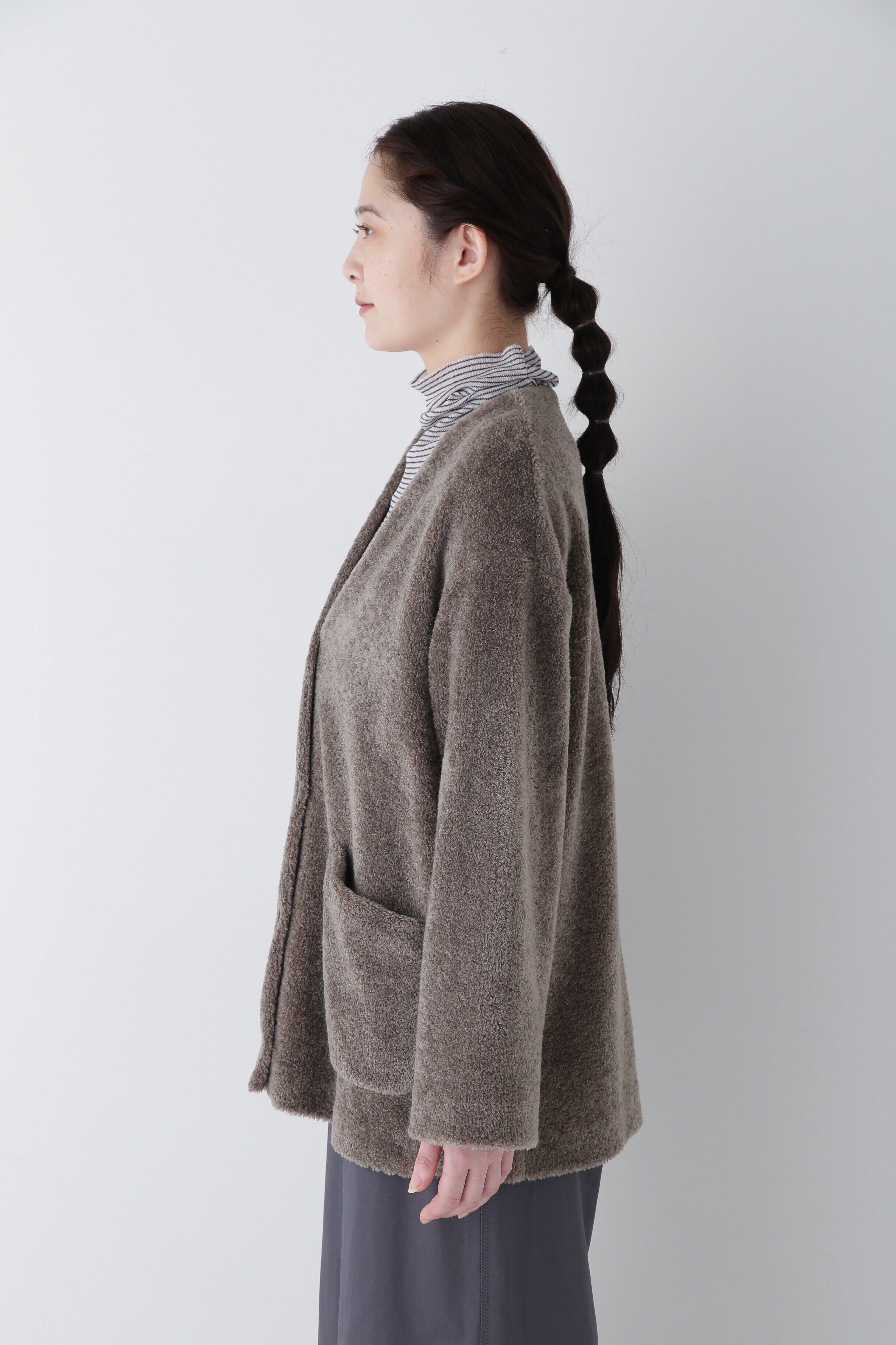  「◆トイプー起毛Ｖネックカーディガン」|Tシャツ・カットソー|