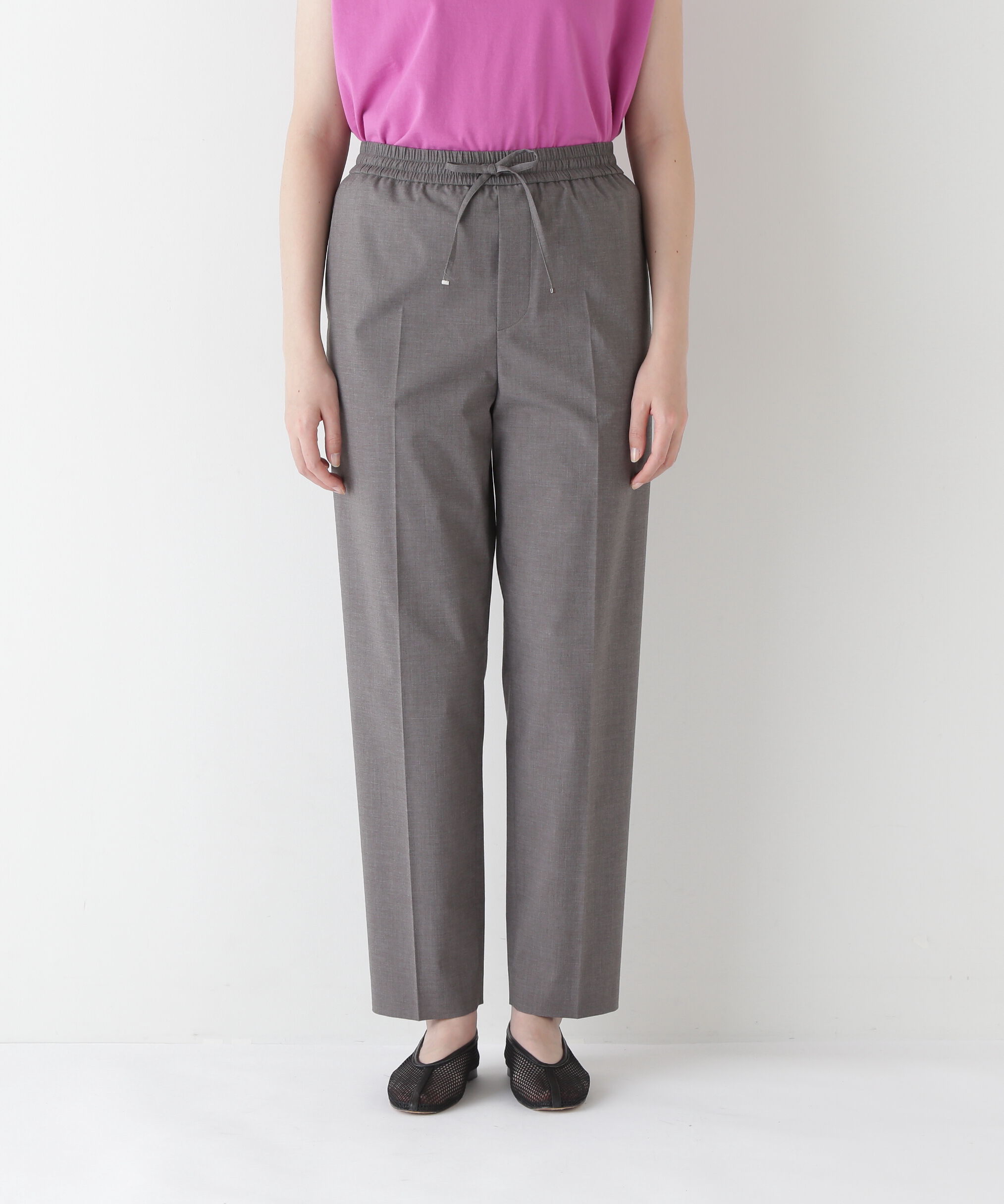  「◆【接触冷感】ポプリンストレッチドローストリングテーパードパンツ」|その他|