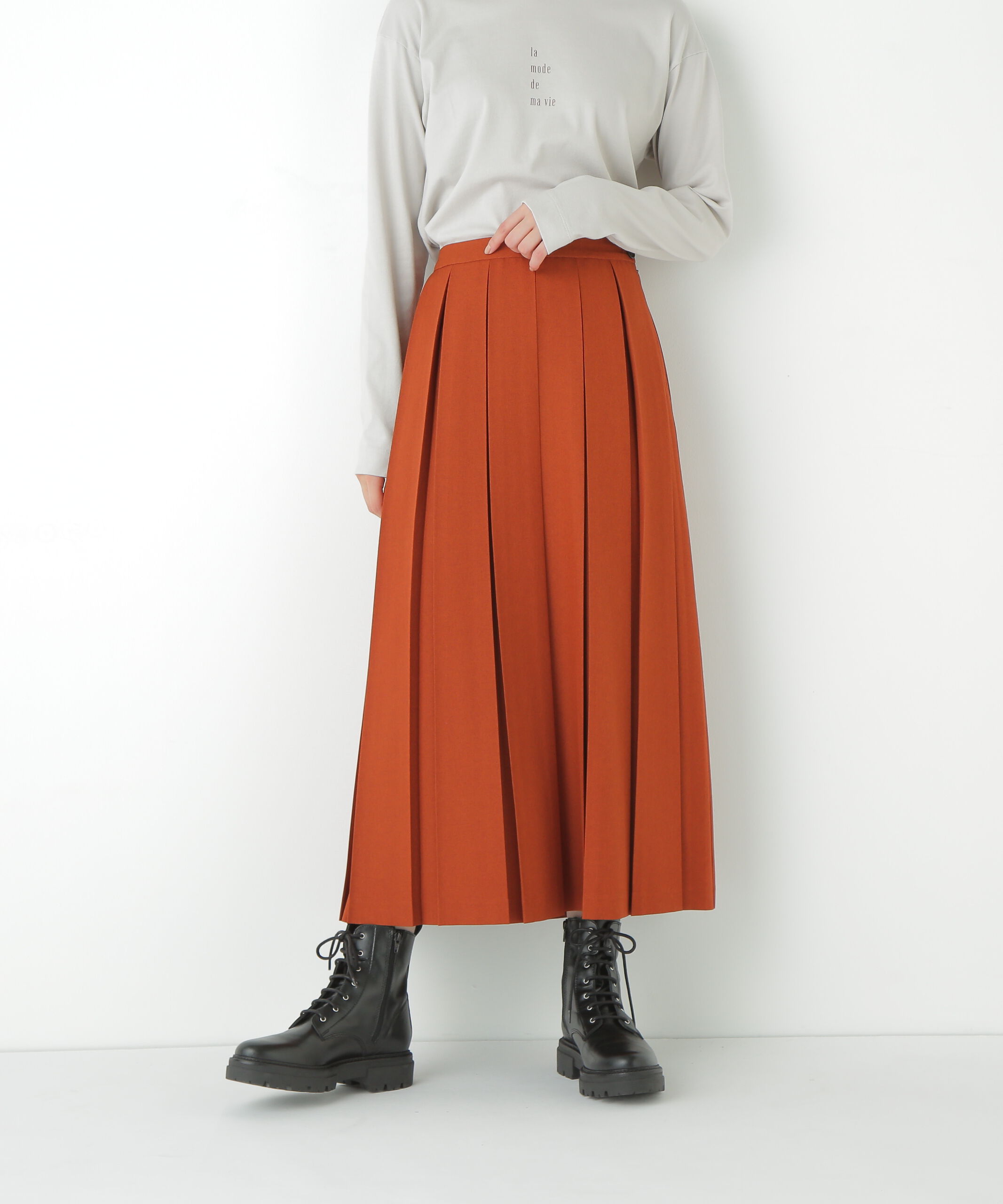  「◆ボックスプリーツＡラインスカート」|スカート|