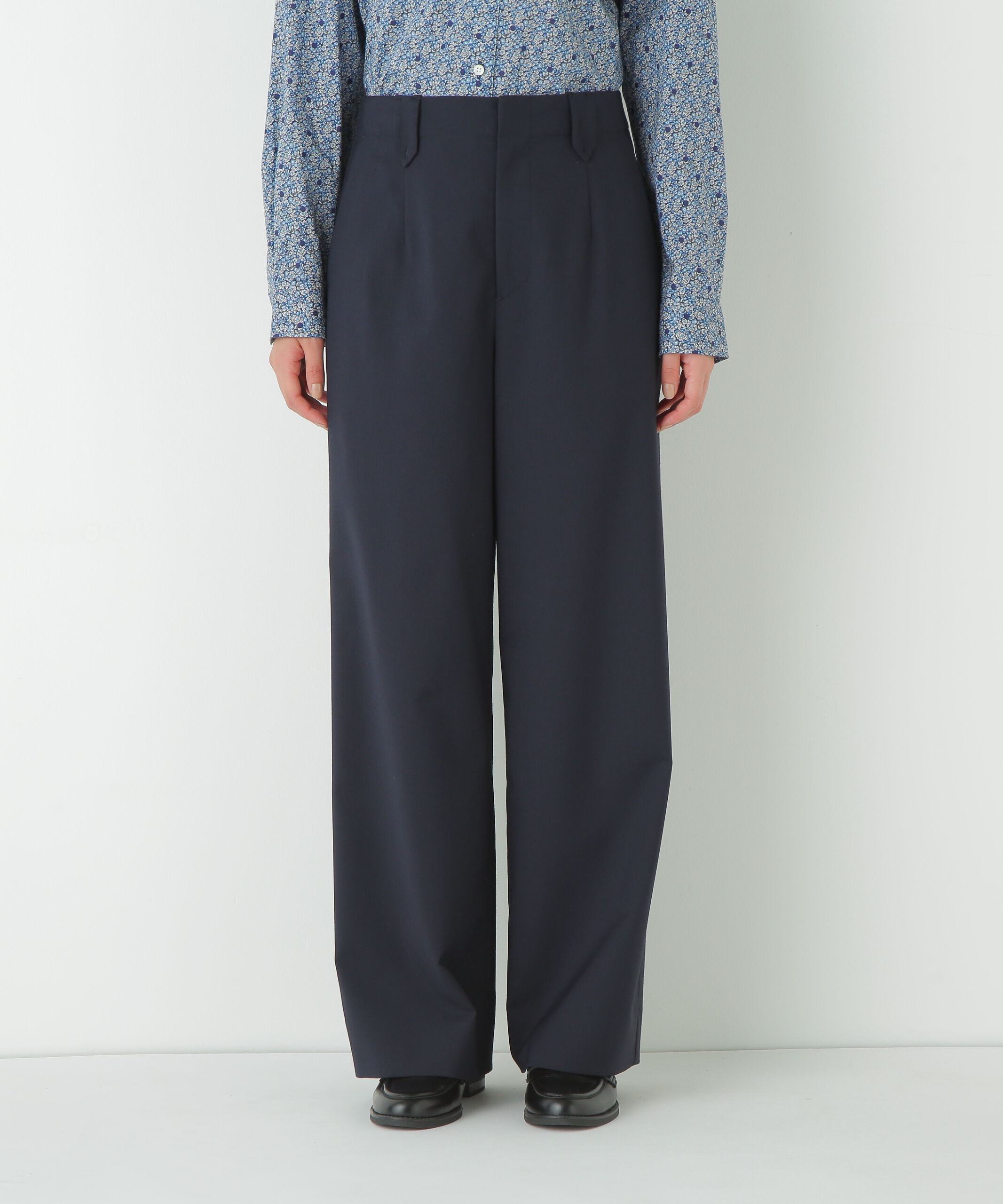  「◆強撚シャークスキンセミワイドパンツ」|その他|