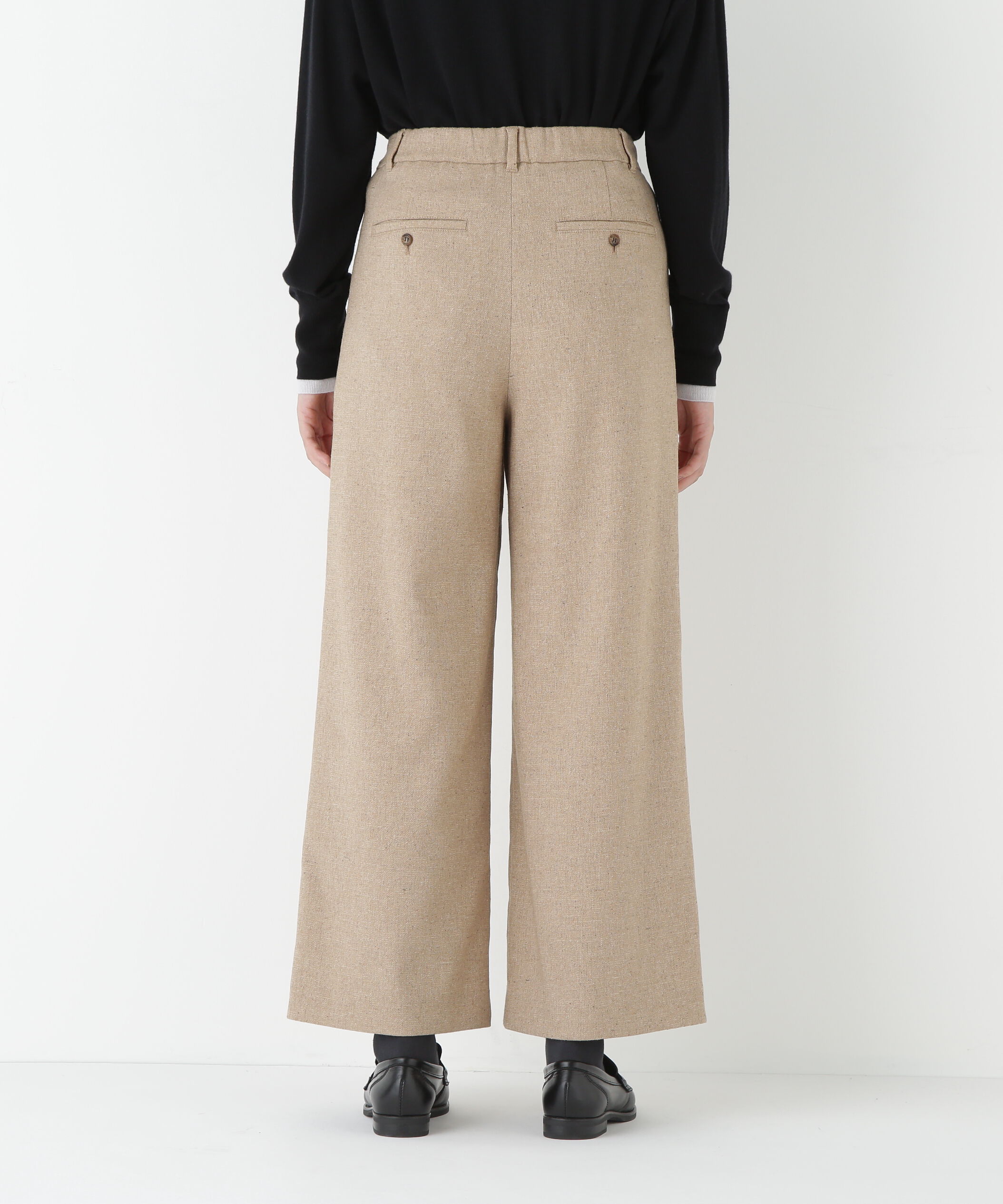  「◆シルクネップツイルツィードベイカーセミワイドパンツ」|その他|