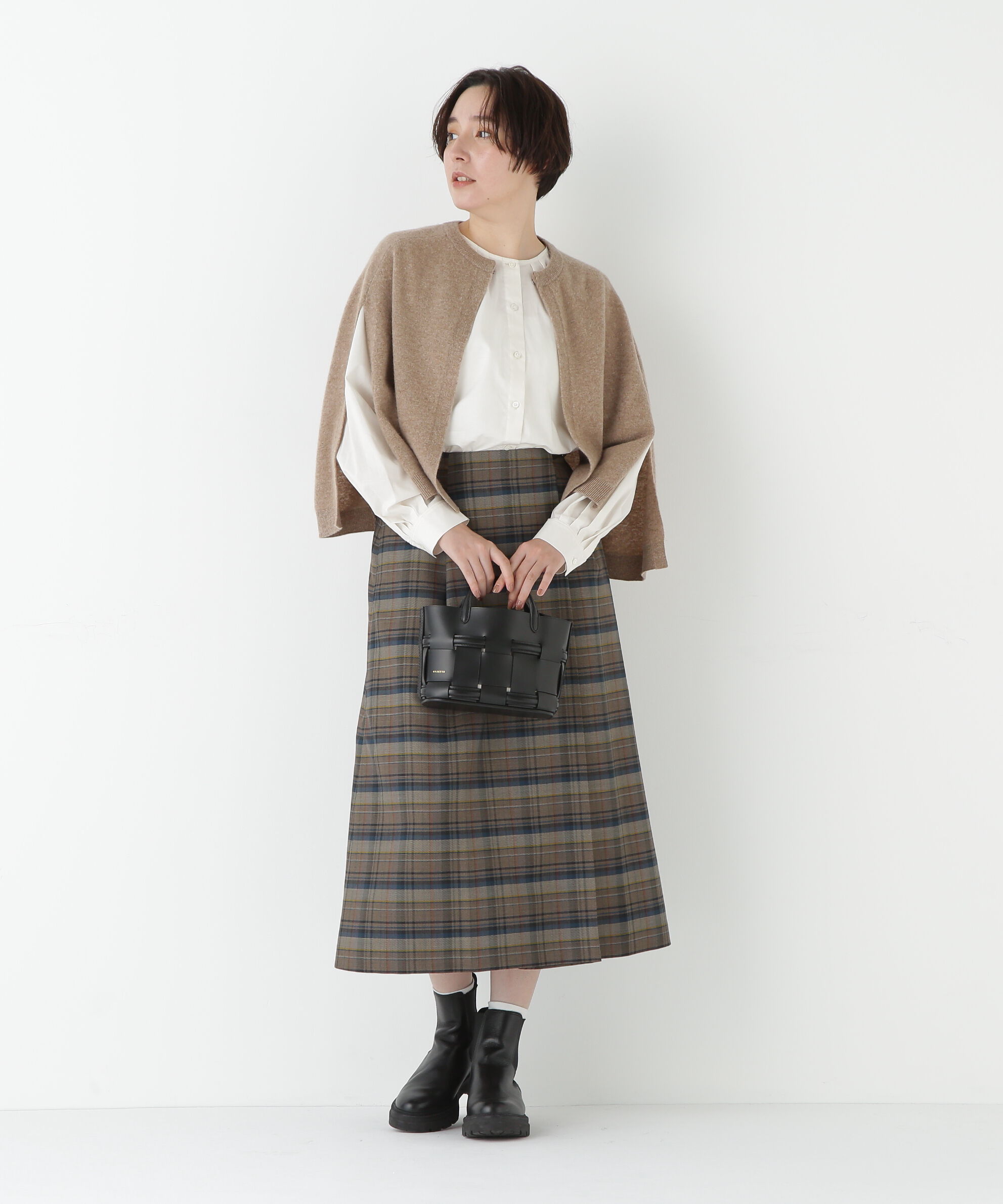  「◆ハイゲージウールケープニット」|ニット・セーター|