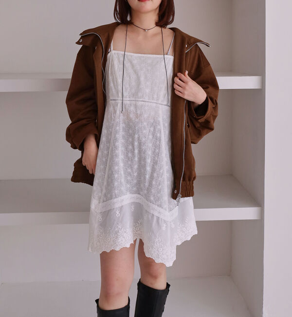 archives「イレヘムスカラップミニキャミワンピース」|ワンピース|OFF WHITE