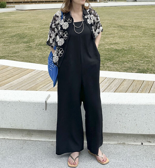 Doux archives「ワイドストラップサロペット」|ワンピース|