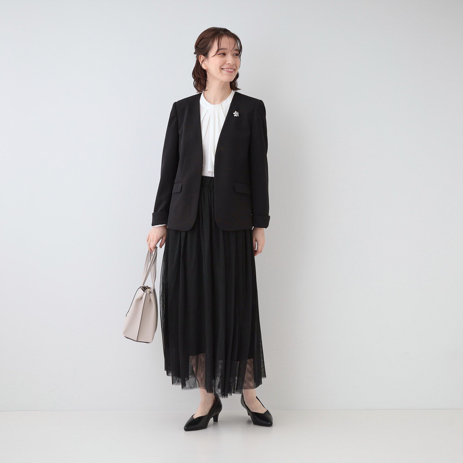 SHOO･LA･RUE「【セレモニーからデイリーまで】女性らしさあふれる チュールスカート」|スカート|