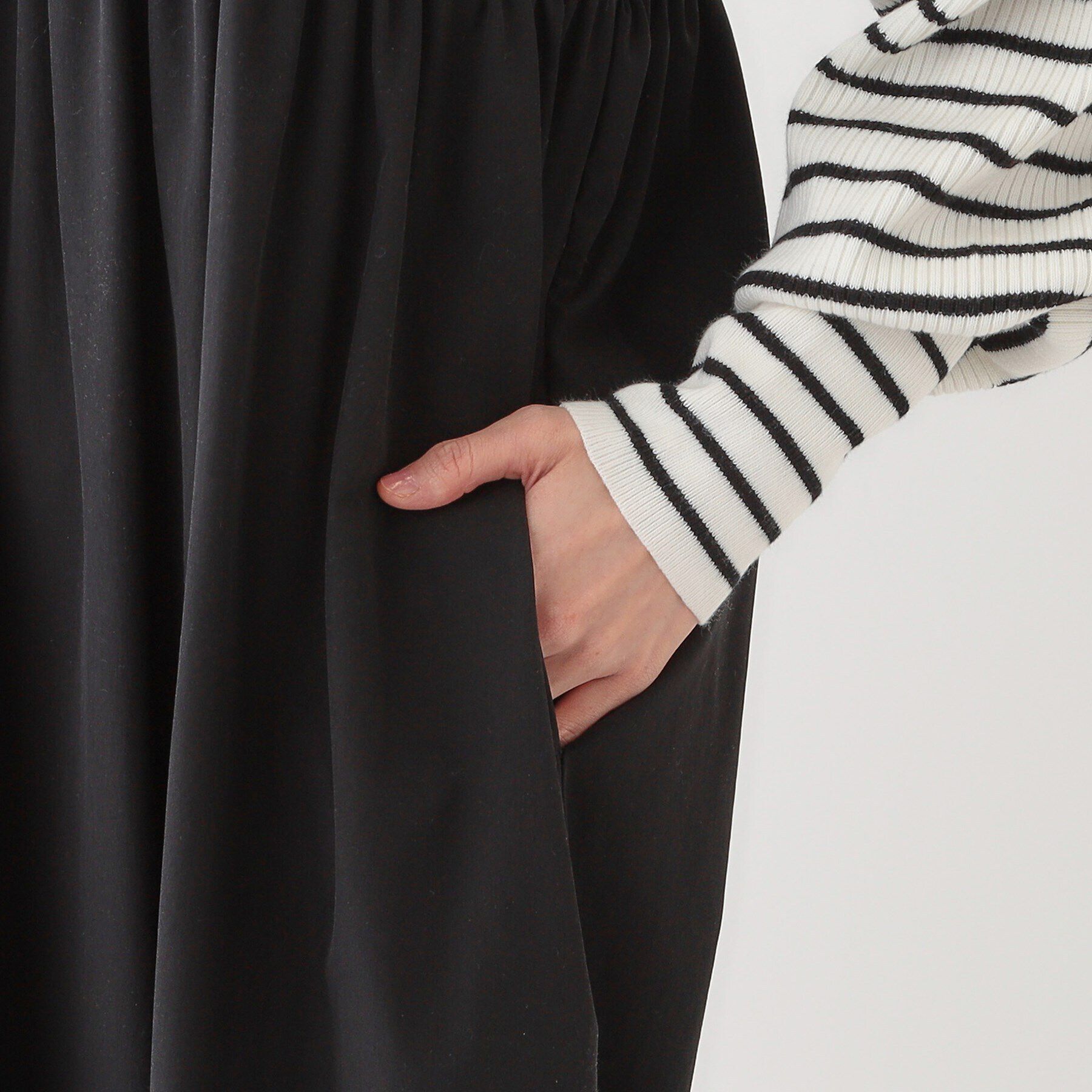 SHOO･LA･RUE「【S-LL】リブニットドッキングワンピース」|ワンピース|