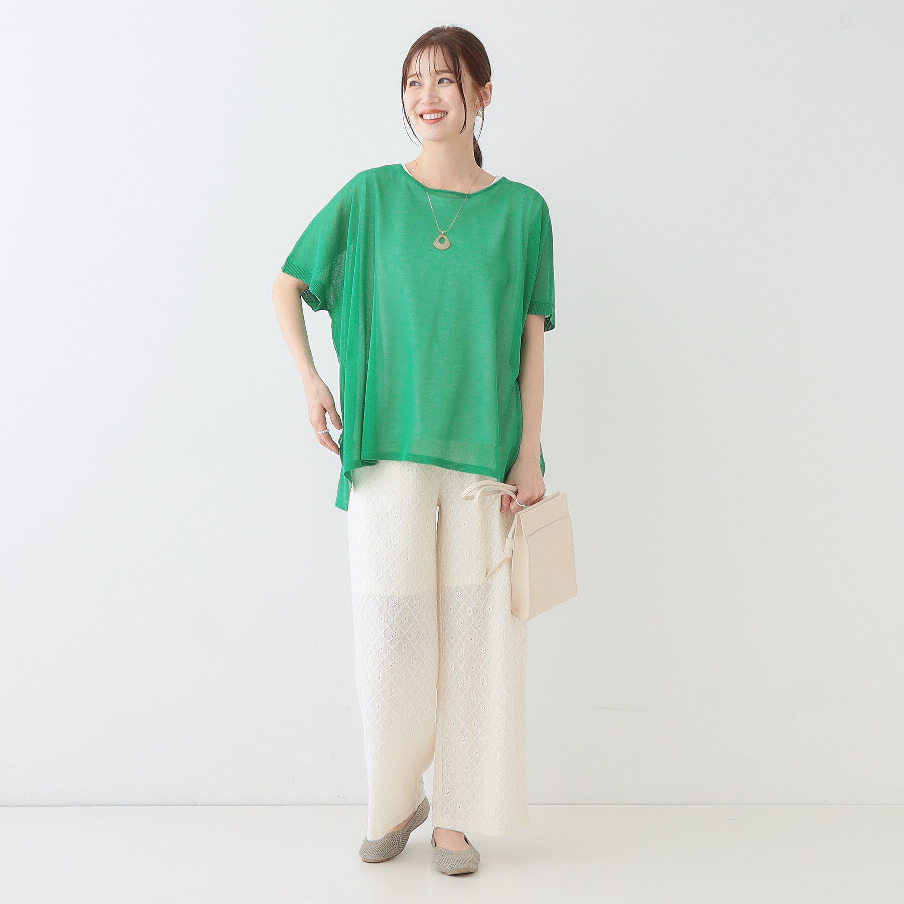 SHOO･LA･RUE「【2点セット】インせず着られるシアーニット＋タンクトップ」|その他|