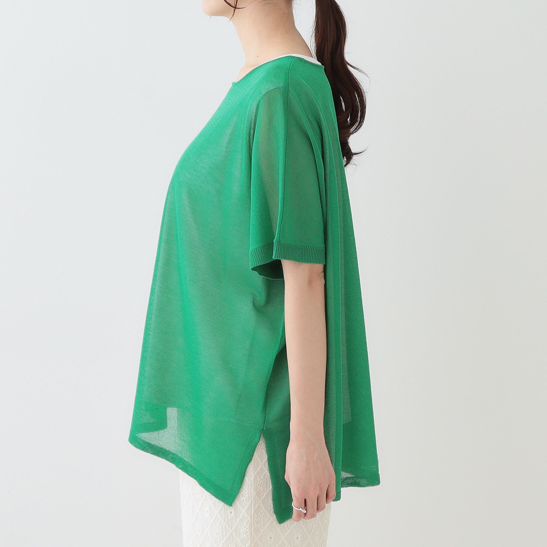 SHOO･LA･RUE「【2点セット】インせず着られるシアーニット＋タンクトップ」|その他|