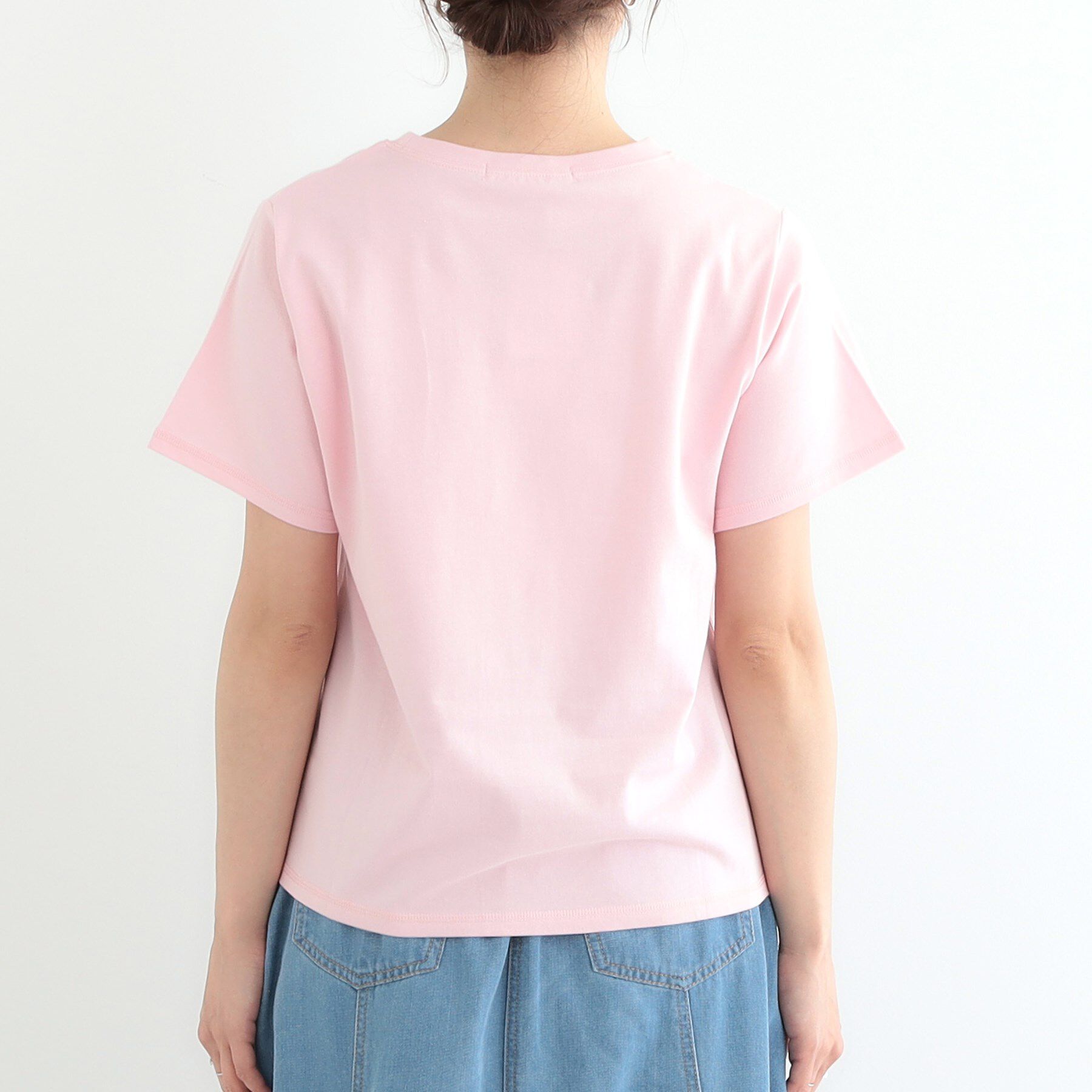 SHOO･LA･RUE「【洗える/S-LL】選べる4柄 プリントアソート ベーシックTシャツ」|Tシャツ・カットソー|