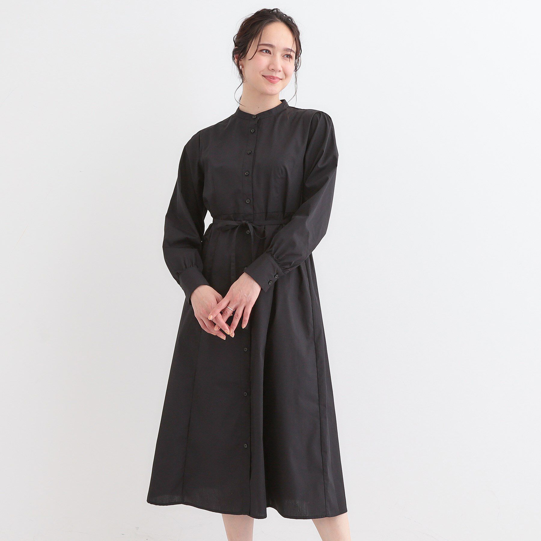 SHOO･LA･RUE「【洗える/S-LL】エレガントさとリラックス感を両立したシャツワンピース」|ワンピース|