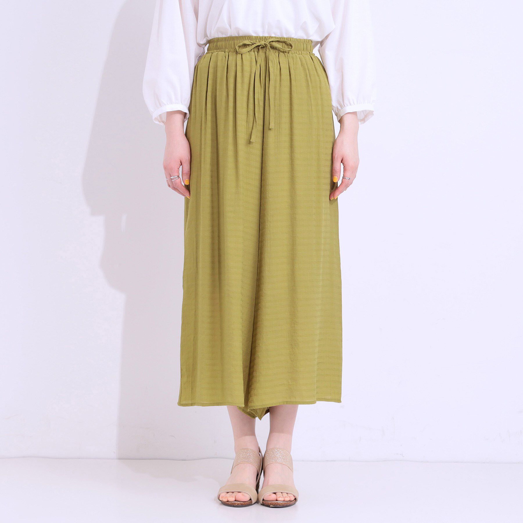 SHOO･LA･RUE「さらさらドビーイージーガウチョパンツ」|その他|