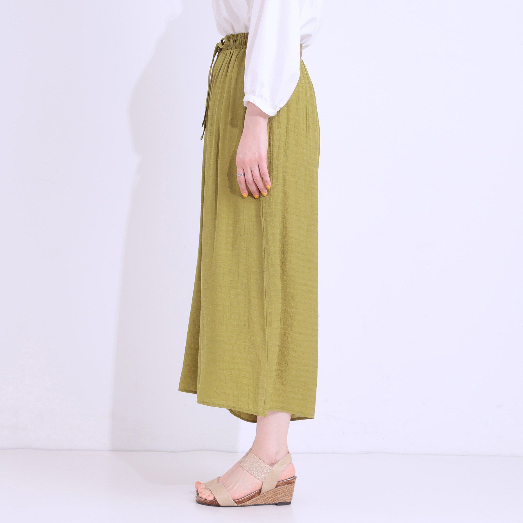 SHOO･LA･RUE「さらさらドビーイージーガウチョパンツ」|その他|