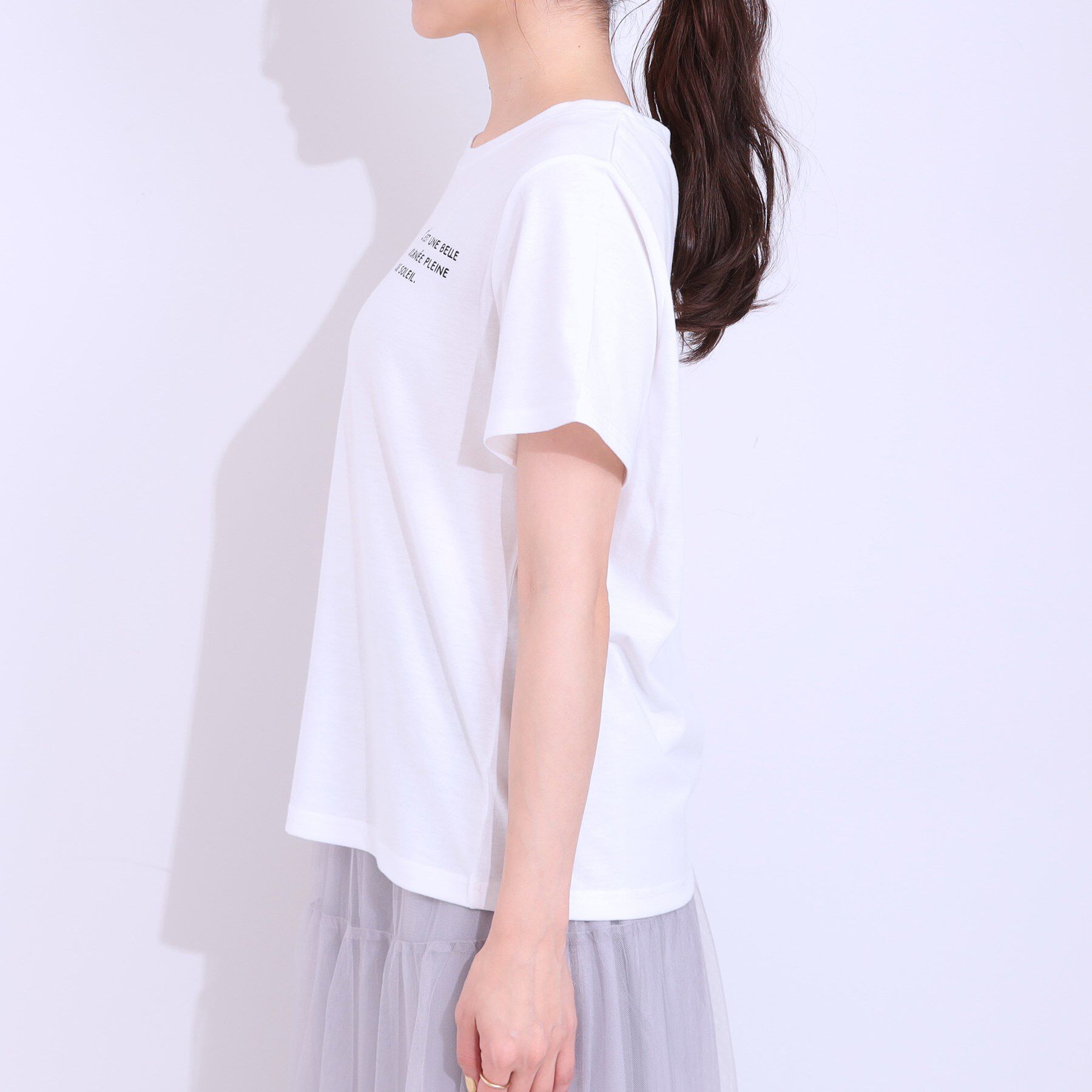 SHOO･LA･RUE「【S-LL/2点セット】ラメニットキャミ＆ロゴTシャツ」|その他|