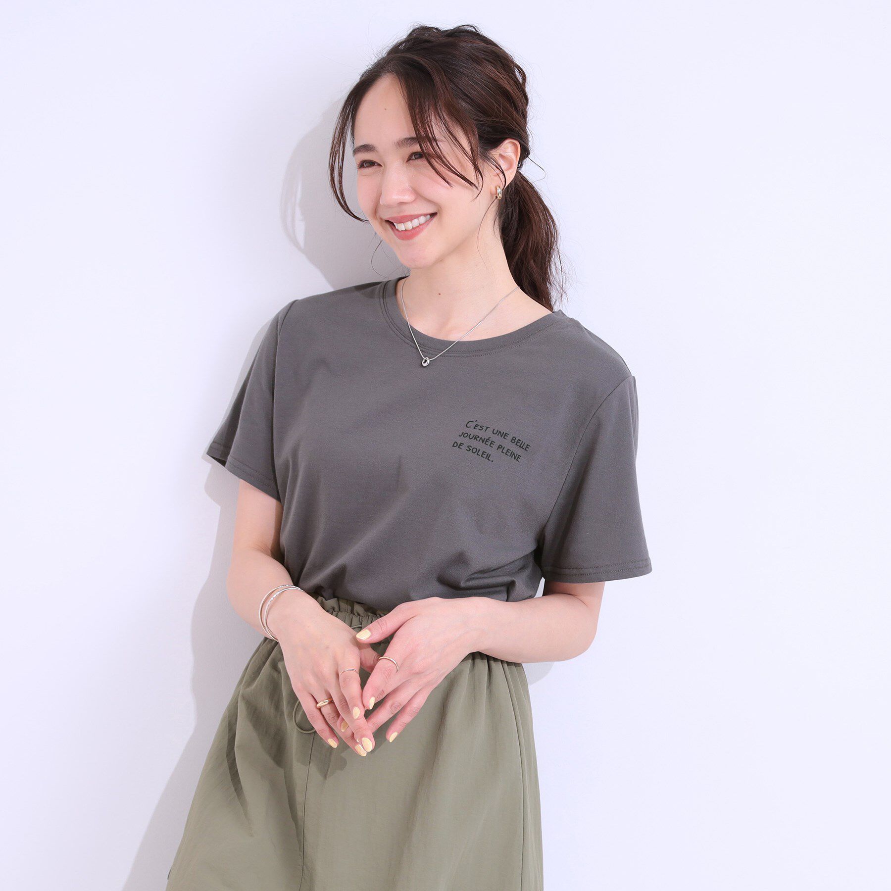 SHOO･LA･RUE「【S-LL/2点セット】ラメニットキャミ＆ロゴTシャツ」|その他|