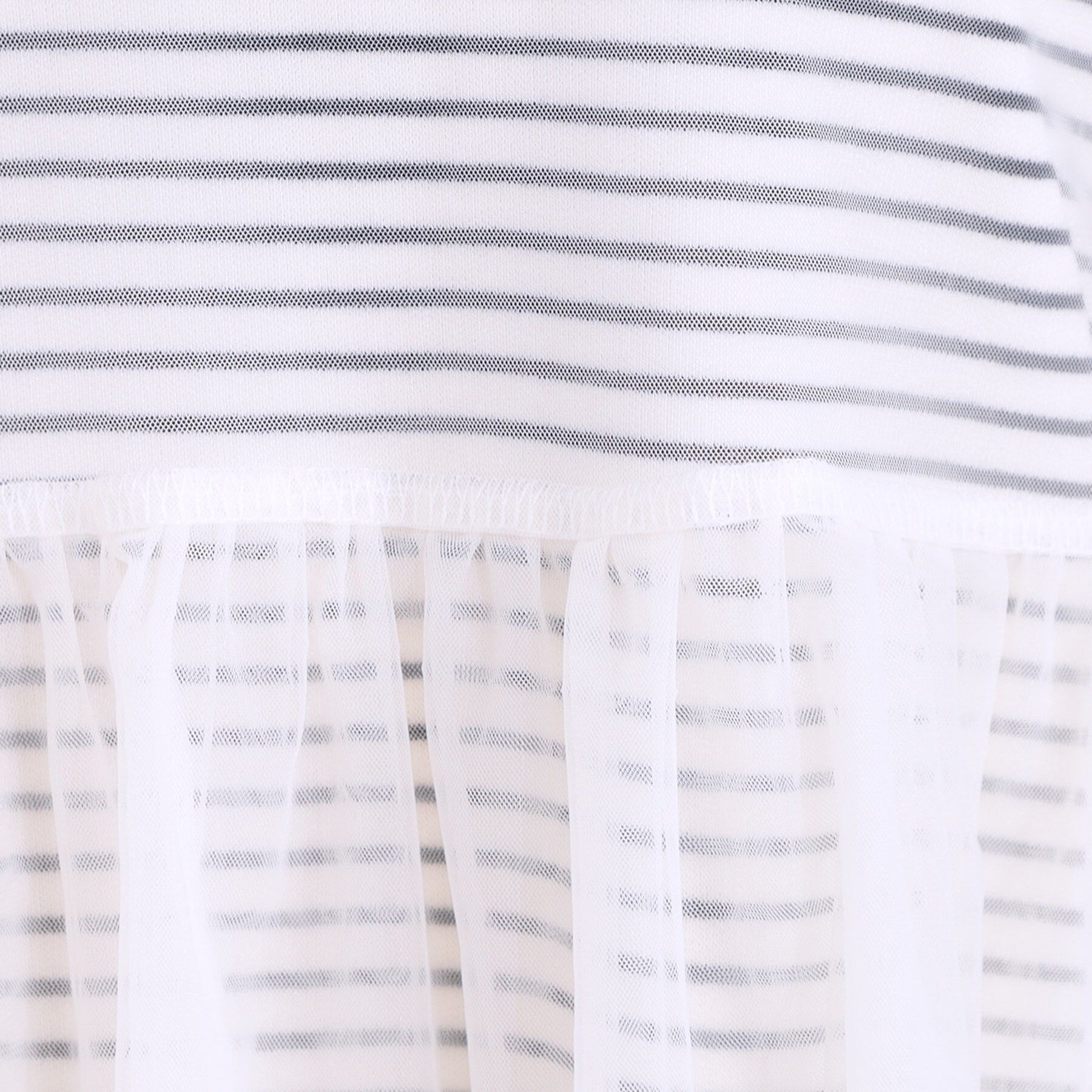 SHOO･LA･RUE「【S-LL/2点セット】程よい甘さをプラス Tシャツ＋チュールトップス」|Tシャツ・カットソー|