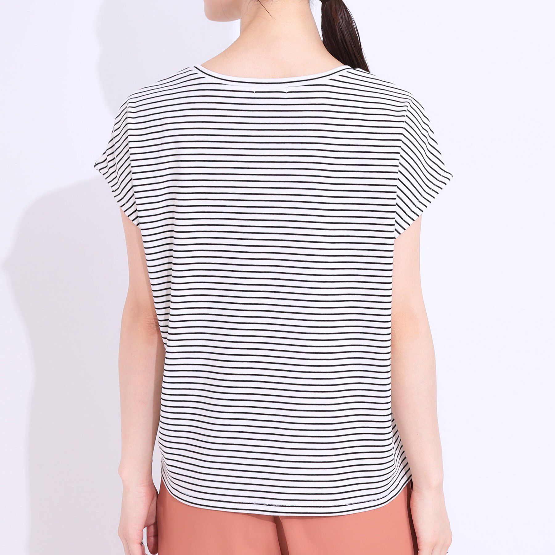 SHOO･LA･RUE「【S-LL/2点セット】程よい甘さをプラス Tシャツ＋チュールトップス」|Tシャツ・カットソー|