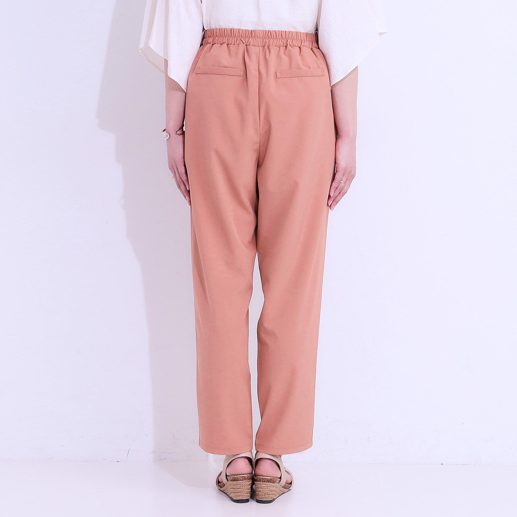 SHOO･LA･RUE「【SS-3L/ひんやり/吸水速乾/UV】軽量でさらりと穿ける テーパードパンツ」|その他|