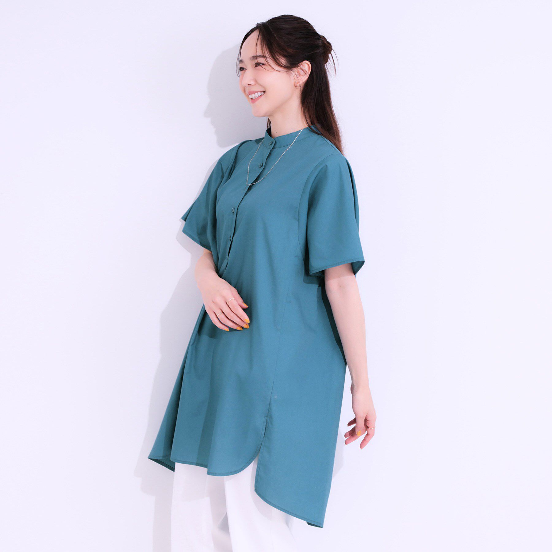 SHOO･LA･RUE「【洗える】体型きれい見え チュニックワンピース」|チュニック|