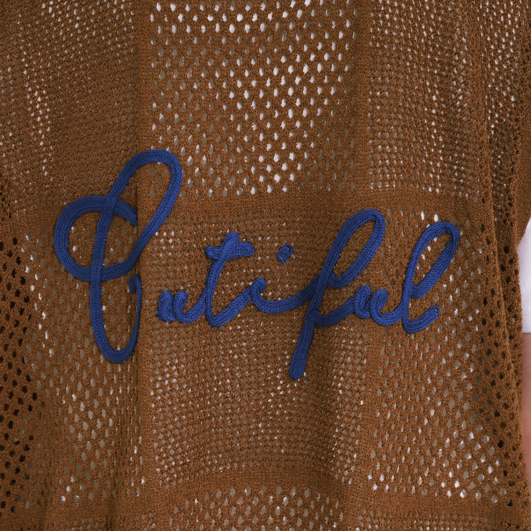 SHOO･LA･RUE「【前後2WAY】リネンライクブークレ パッチワーク風ニットワンピース」|ワンピース|