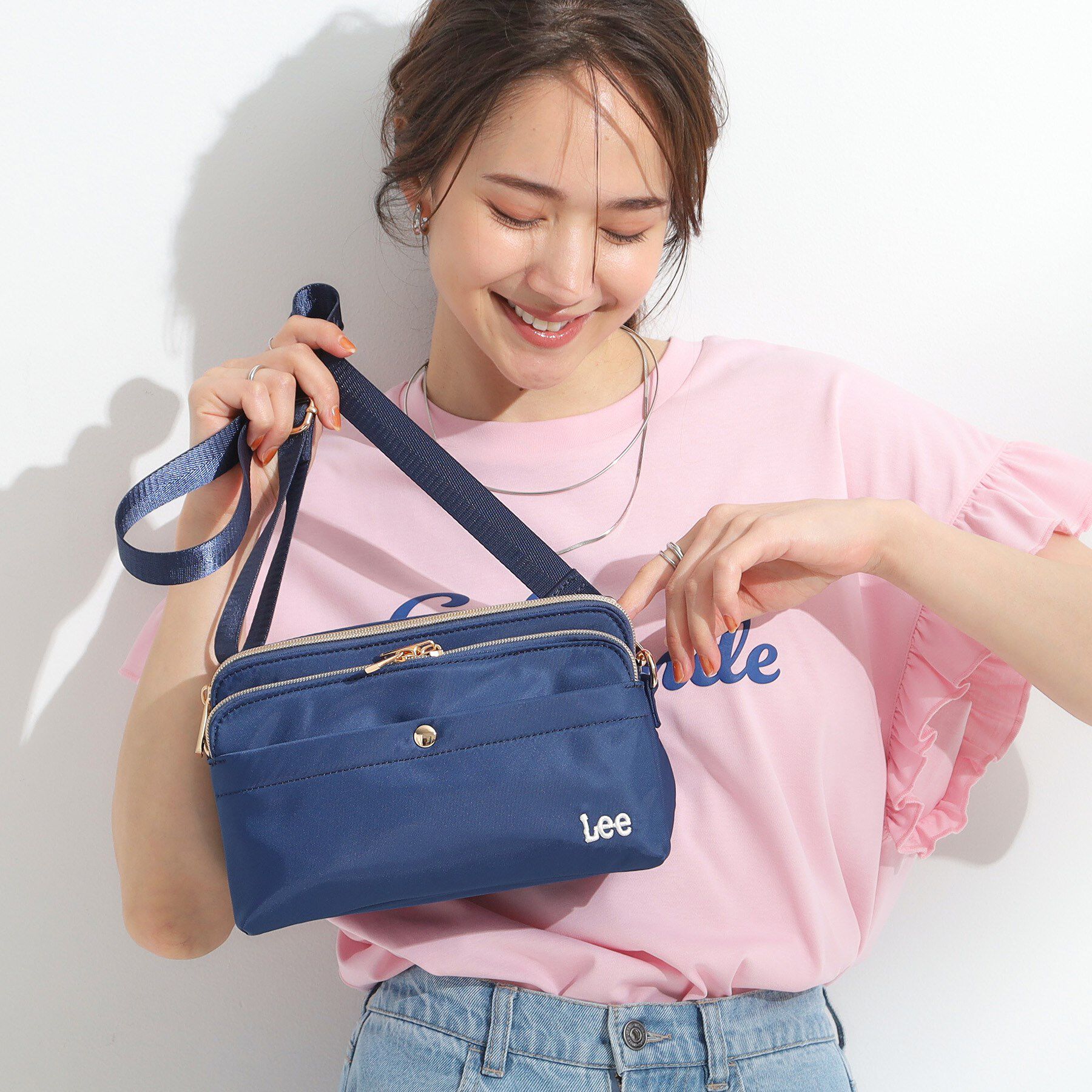 SHOO･LA･RUE「【Lee別注／撥水】2層ショルダーバッグ」|ショルダー・メッセンジャー|