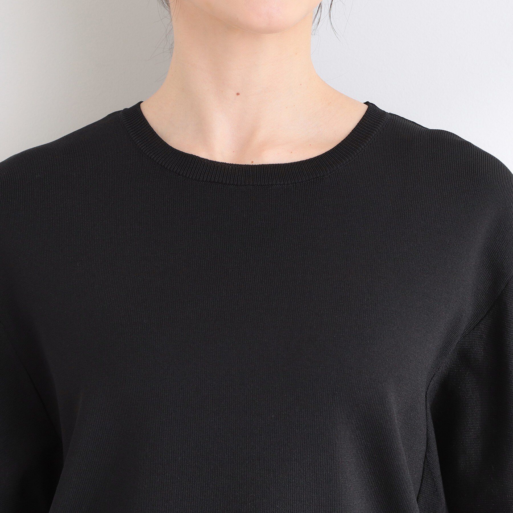 SHOO･LA･RUE「【S-LL】二の腕はカバーして魅せる フレアスリーブニット」|ニット・セーター|