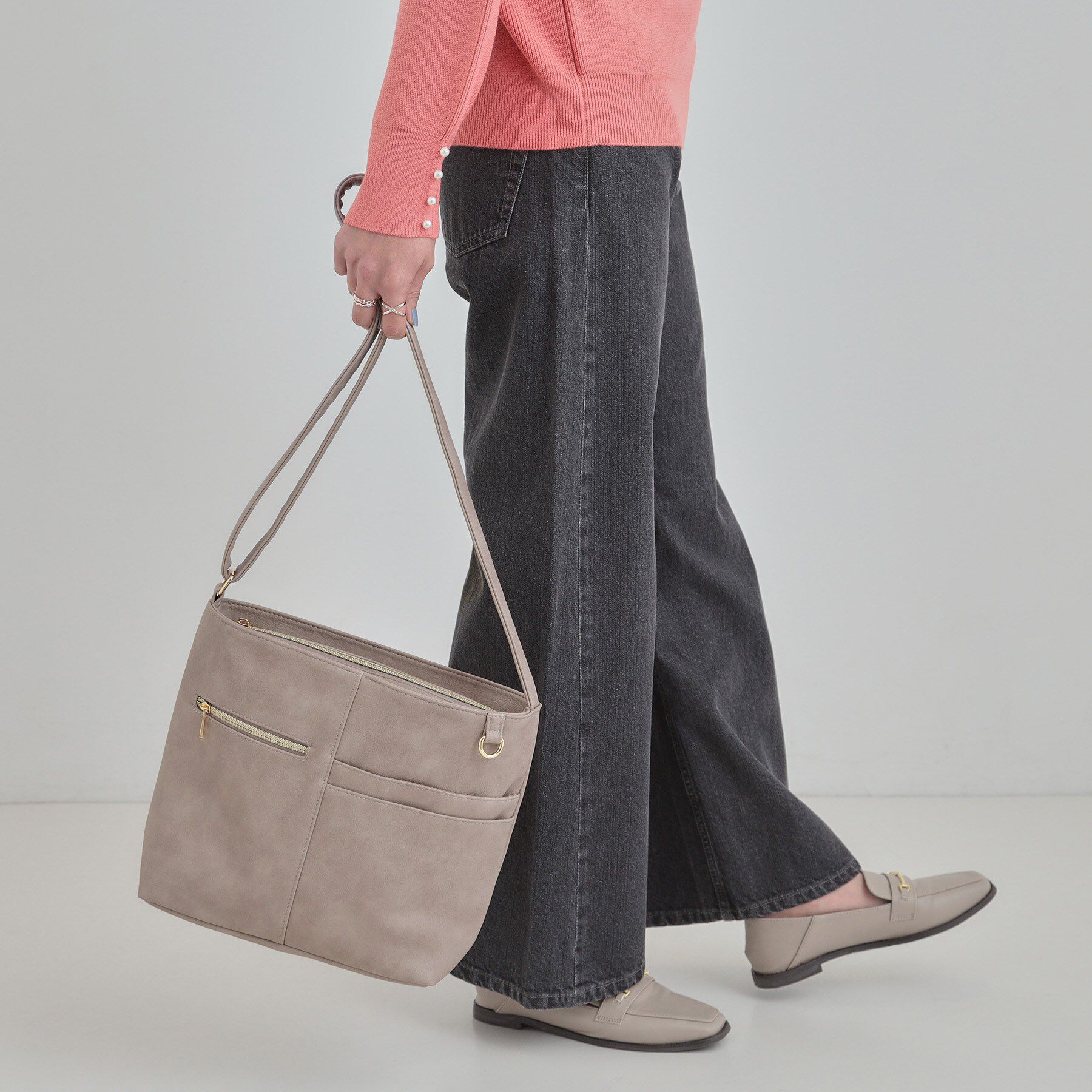 SHOO･LA･RUE「【8ポケット】フロント切替 ショルダーバッグ」|ショルダー・メッセンジャー|