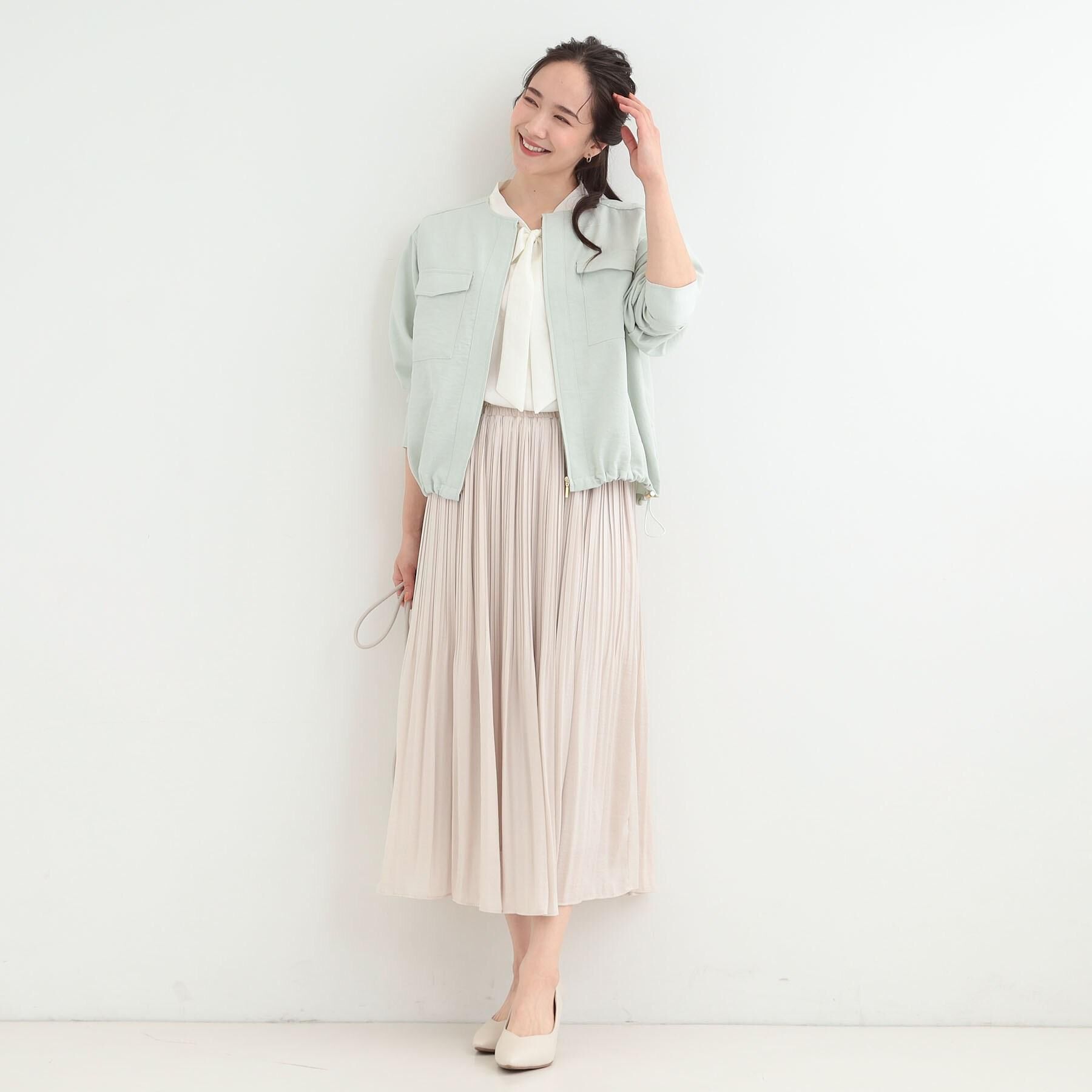 SHOO･LA･RUE「【洗濯機可/S-LL】きれいめにもカジュアルにも スエードライク プリーツスカート」|スカート|