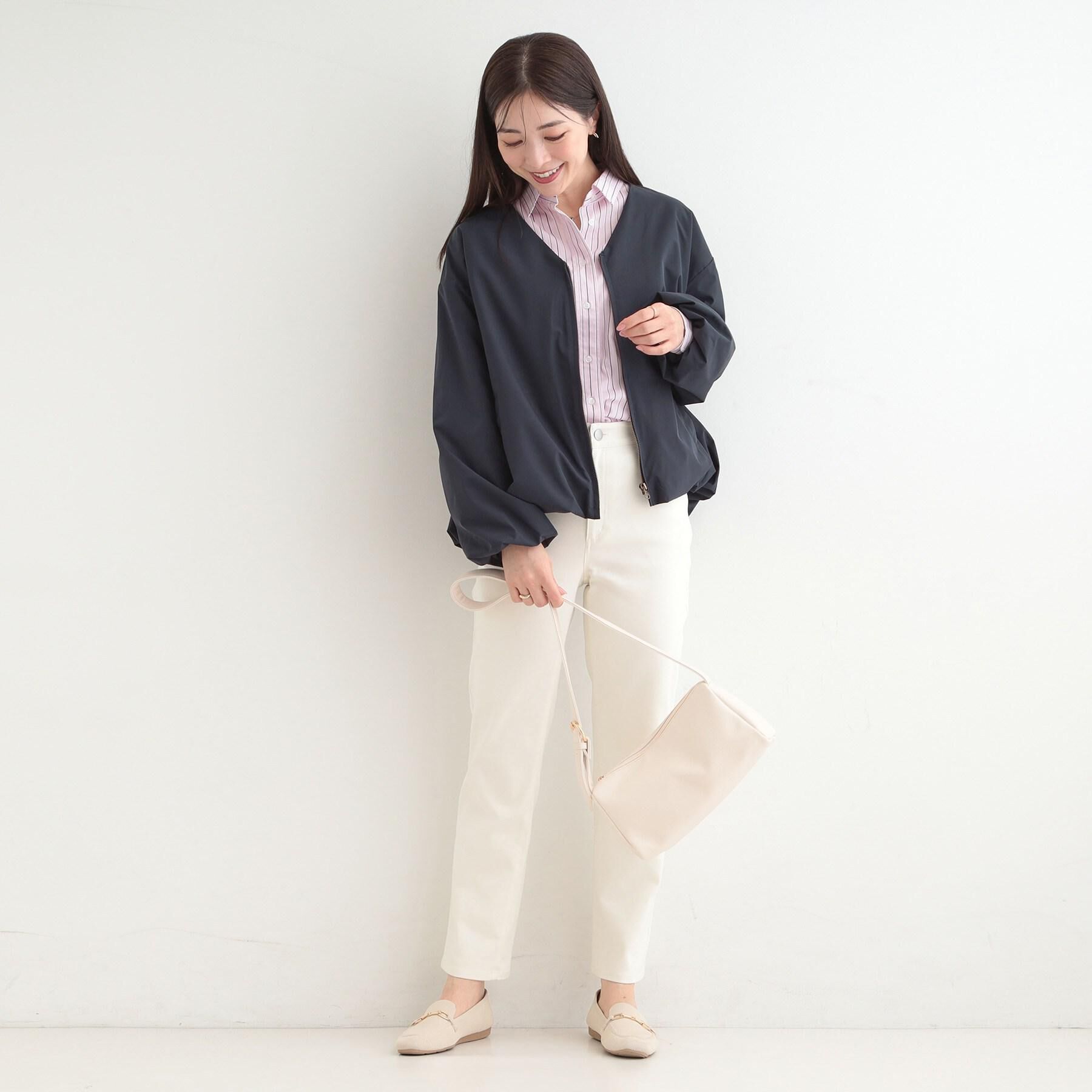 SHOO･LA･RUE「【選べる色・柄/S-LL】通年使える レギュラーカラーシャツ」|シャツ・ブラウス|