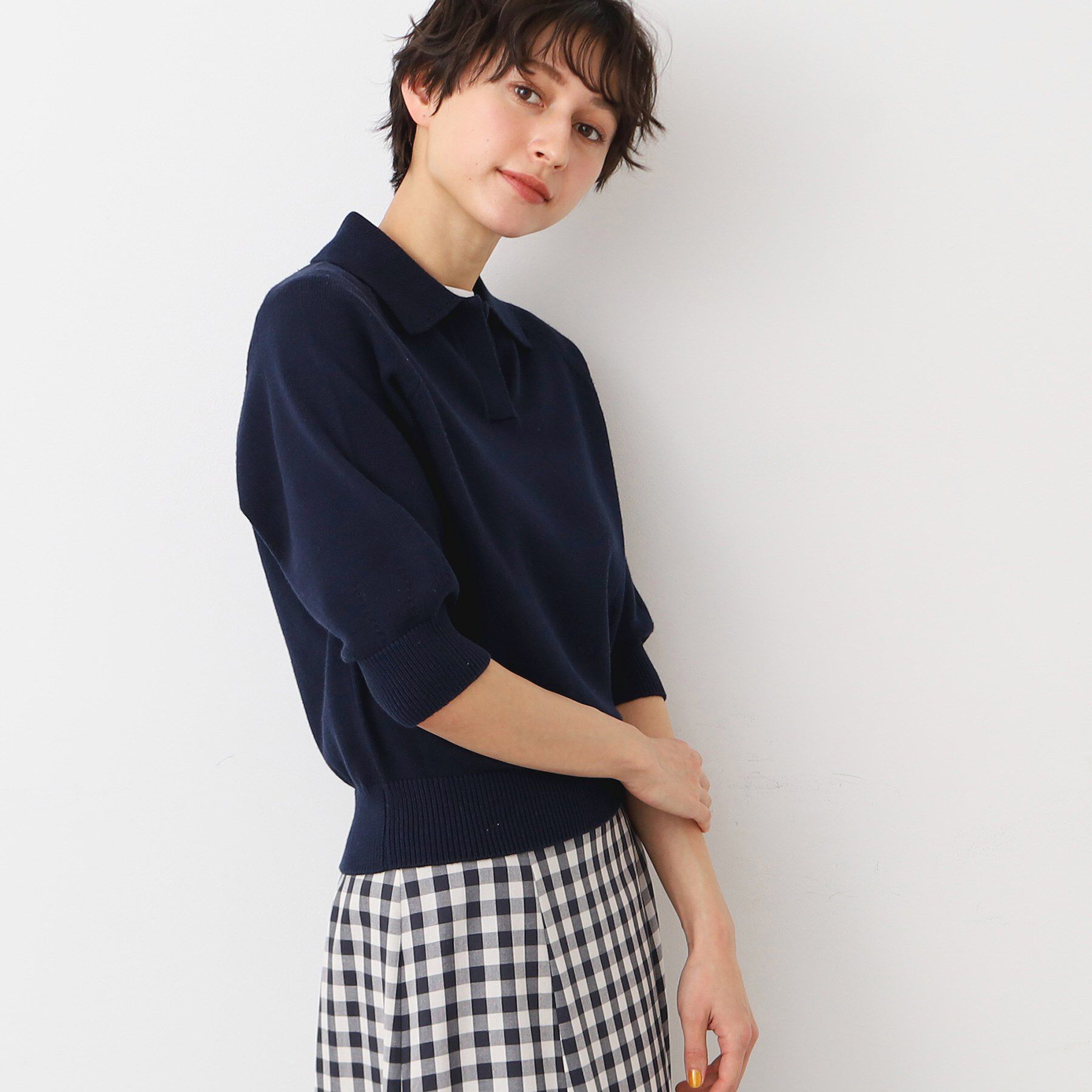 Dessin「【洗える】バルーンスリーブスキッパーニット」|ニット・セーター|