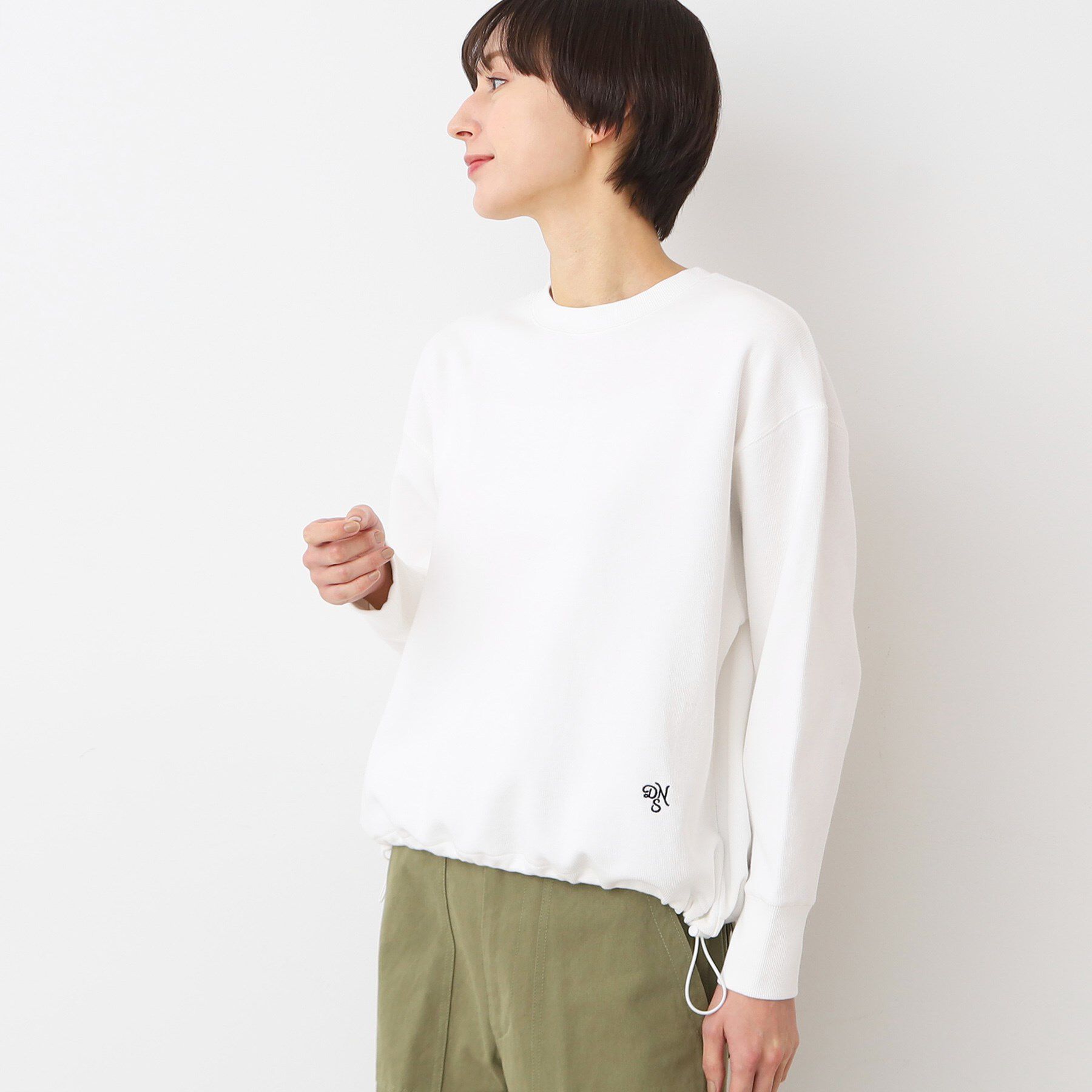 Dessin「【洗える】ドローコード付きカットソー（XS～L）」|Tシャツ・カットソー|