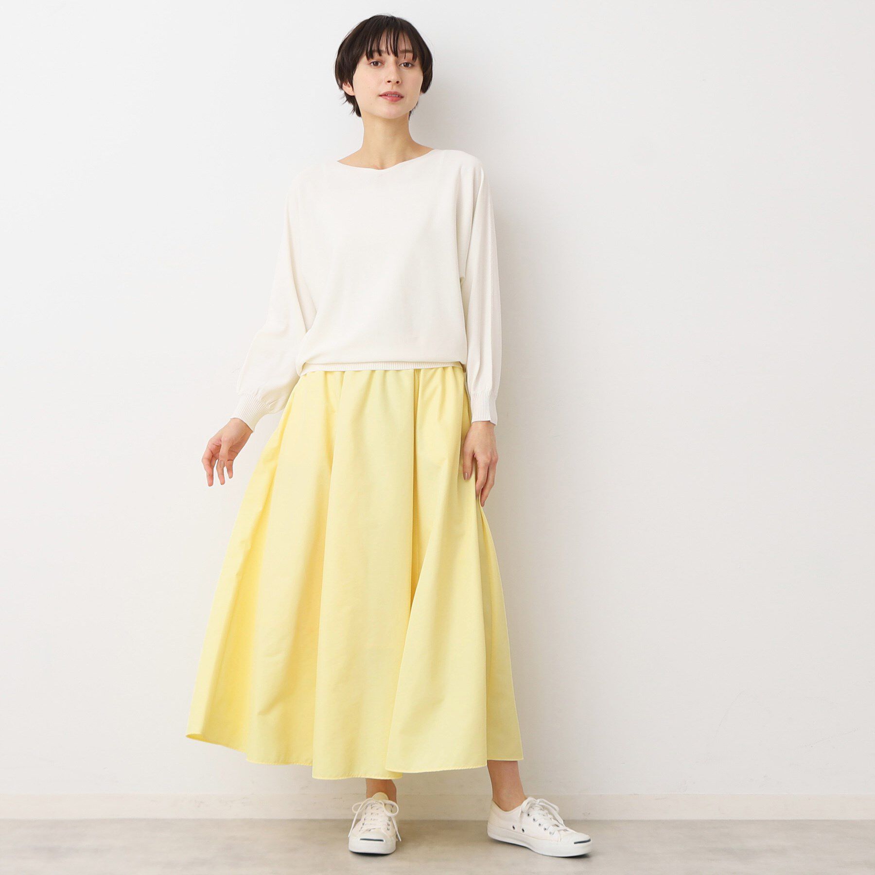 Dessin「【ウエストゴム・洗える】タックギャザースカート（S～L）」|スカート|