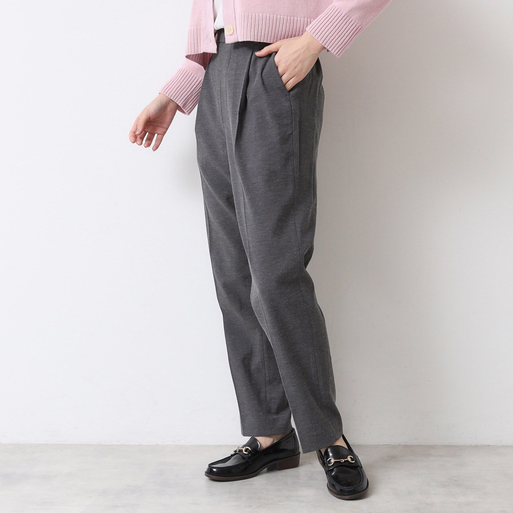 Dessin「【多機能・後ろゴム】リネンブレンドテーパードパンツ」|その他|