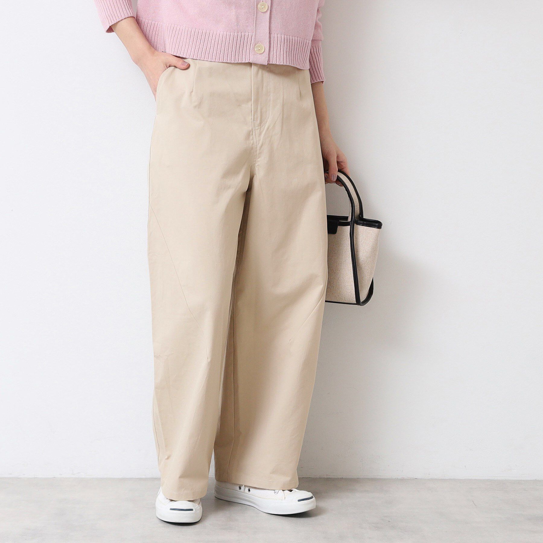 Dessin「【洗える・後ろゴム】コットンワイドパンツ（S～L）」|その他|