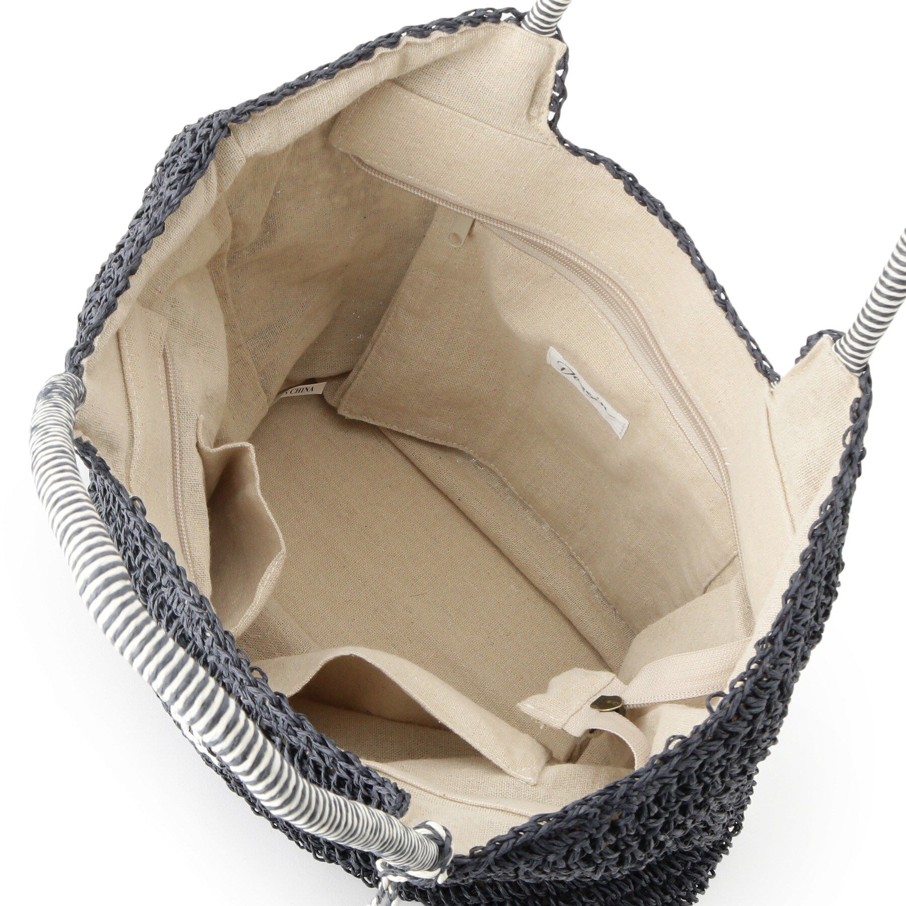 Dessin「【軽量・A4収納可】ポンポンチャームペーパーロゴトートバッグ」|トートバッグ|