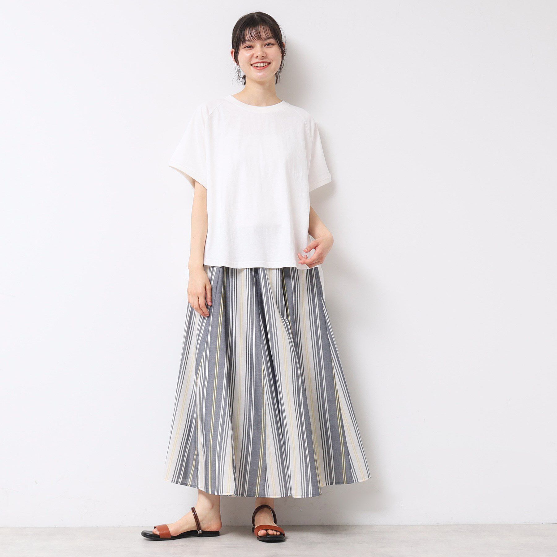 Dessin「【洗える】ワイドラグランスリーブカットソー（XS～L）」|Tシャツ・カットソー|