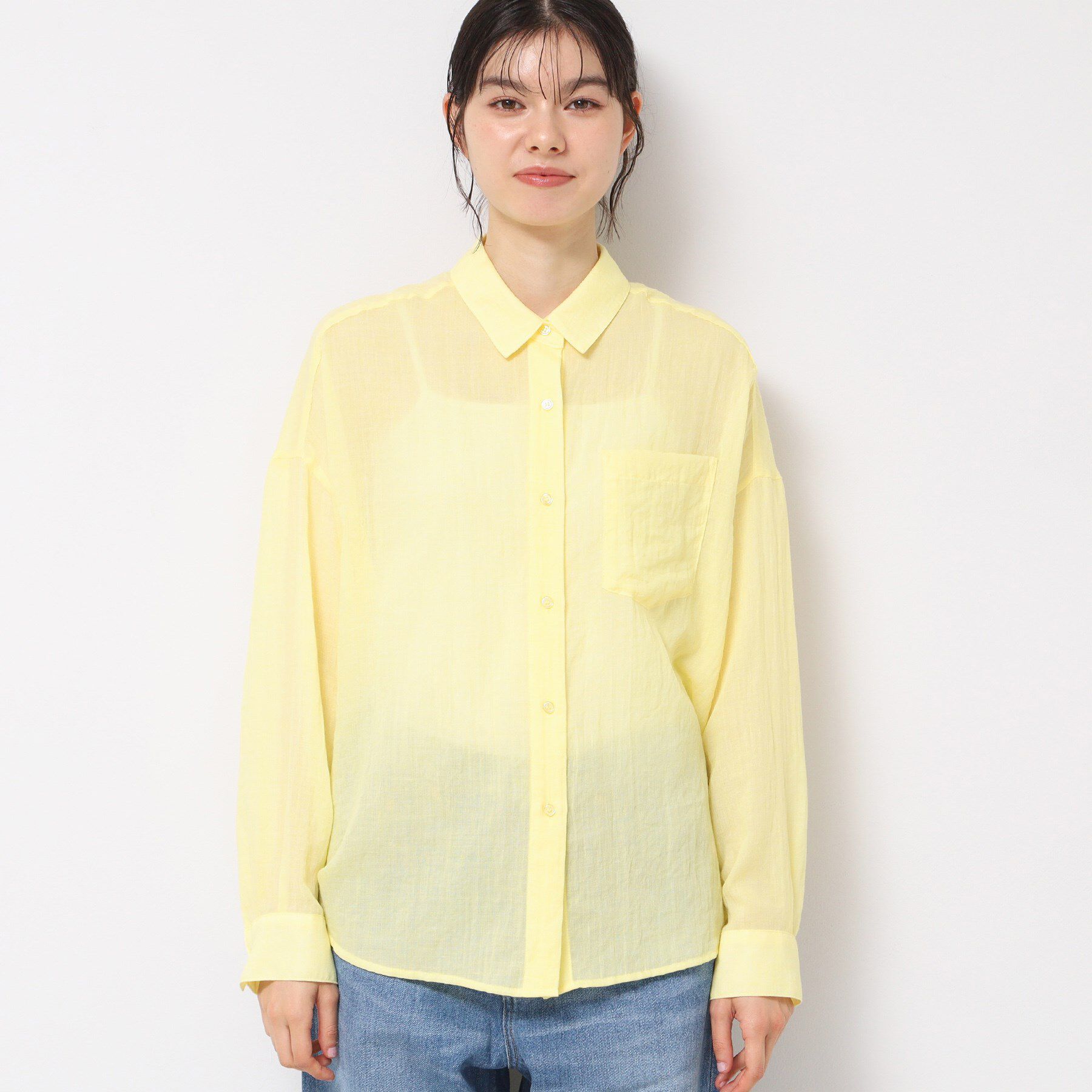 Dessin「【洗える】シアーシャンブレーシャツ」|シャツ・ブラウス|