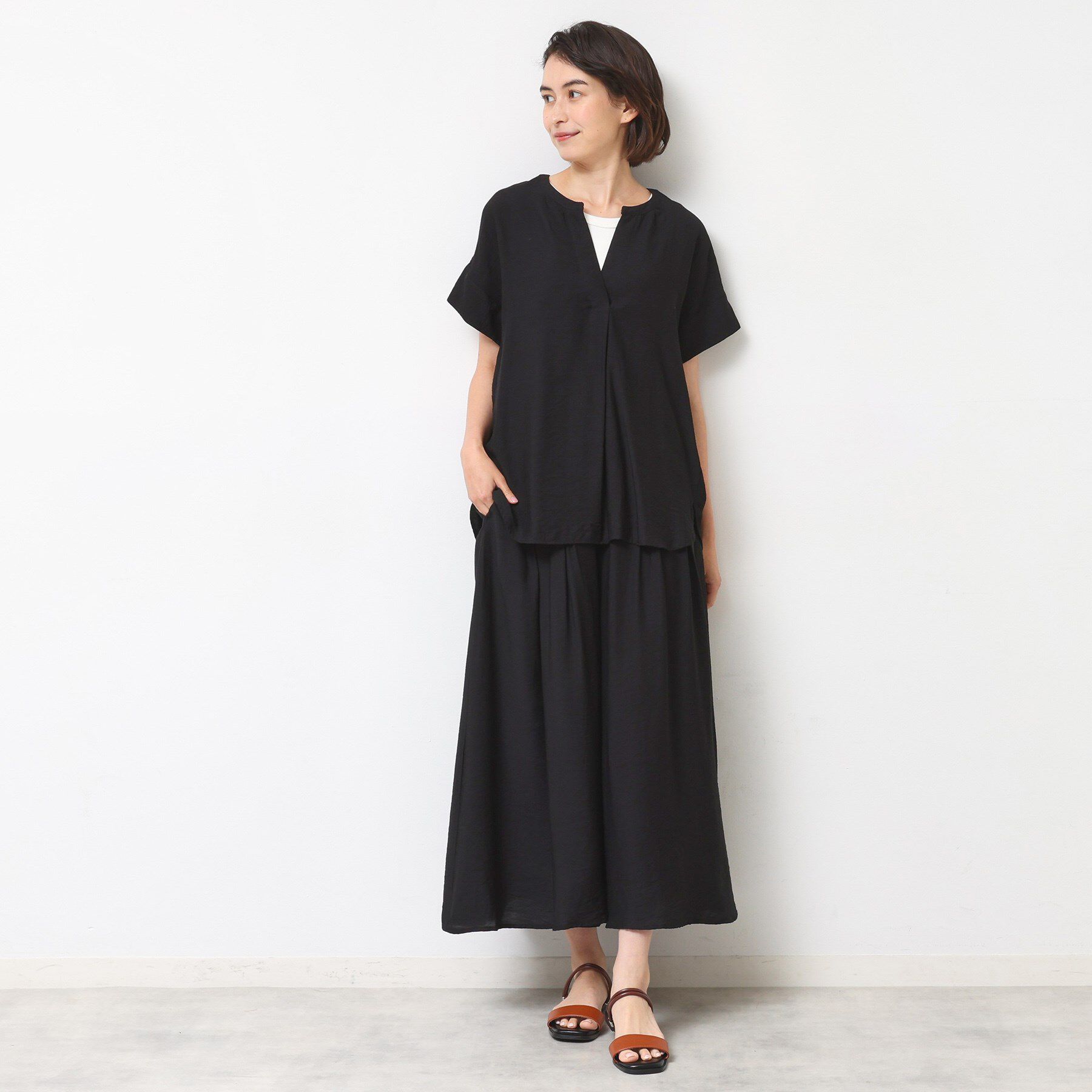 Dessin「【セットアップ可】2WAYネックスキッパーブラウス」|シャツ・ブラウス|