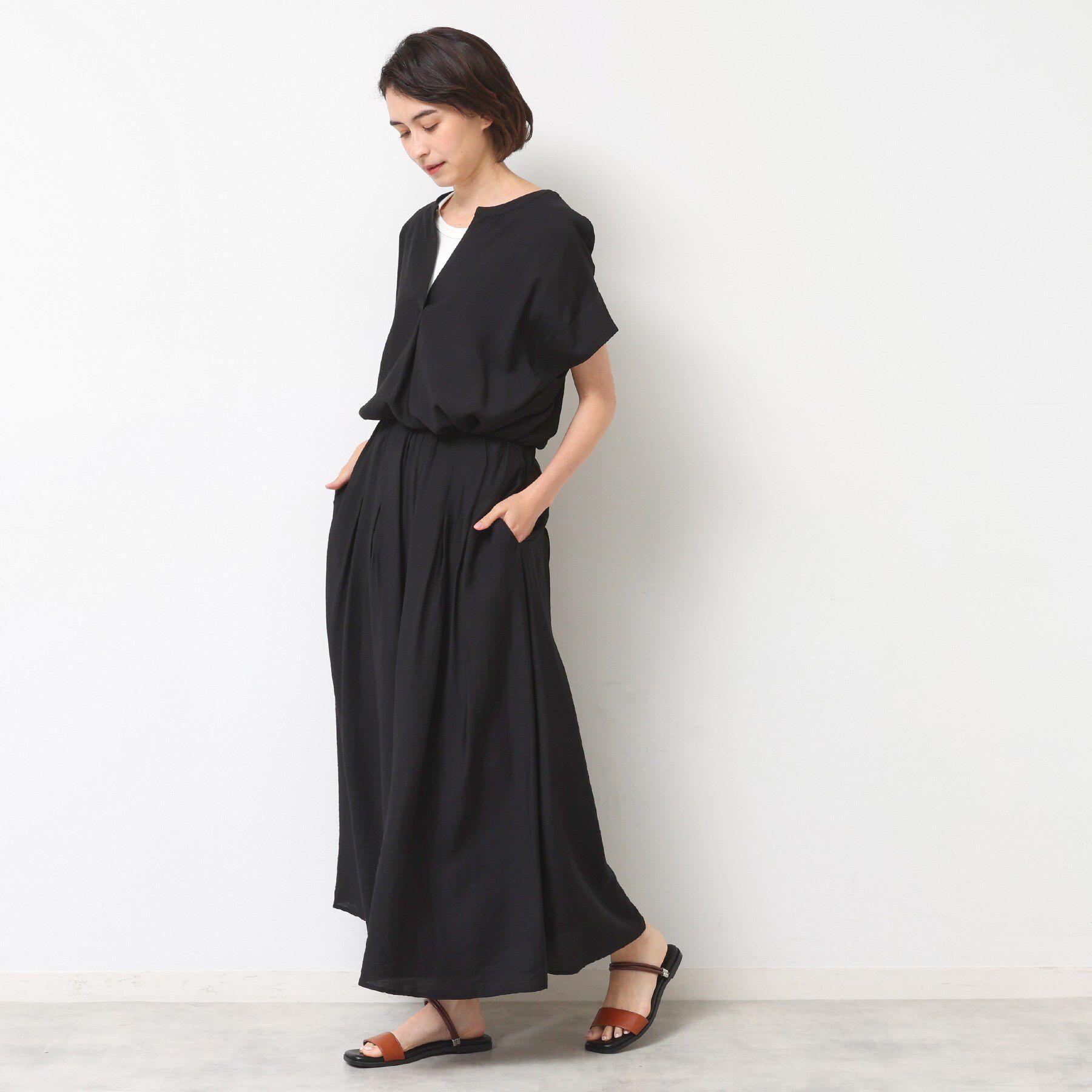 Dessin「【セットアップ可】2WAYネックスキッパーブラウス」|シャツ・ブラウス|