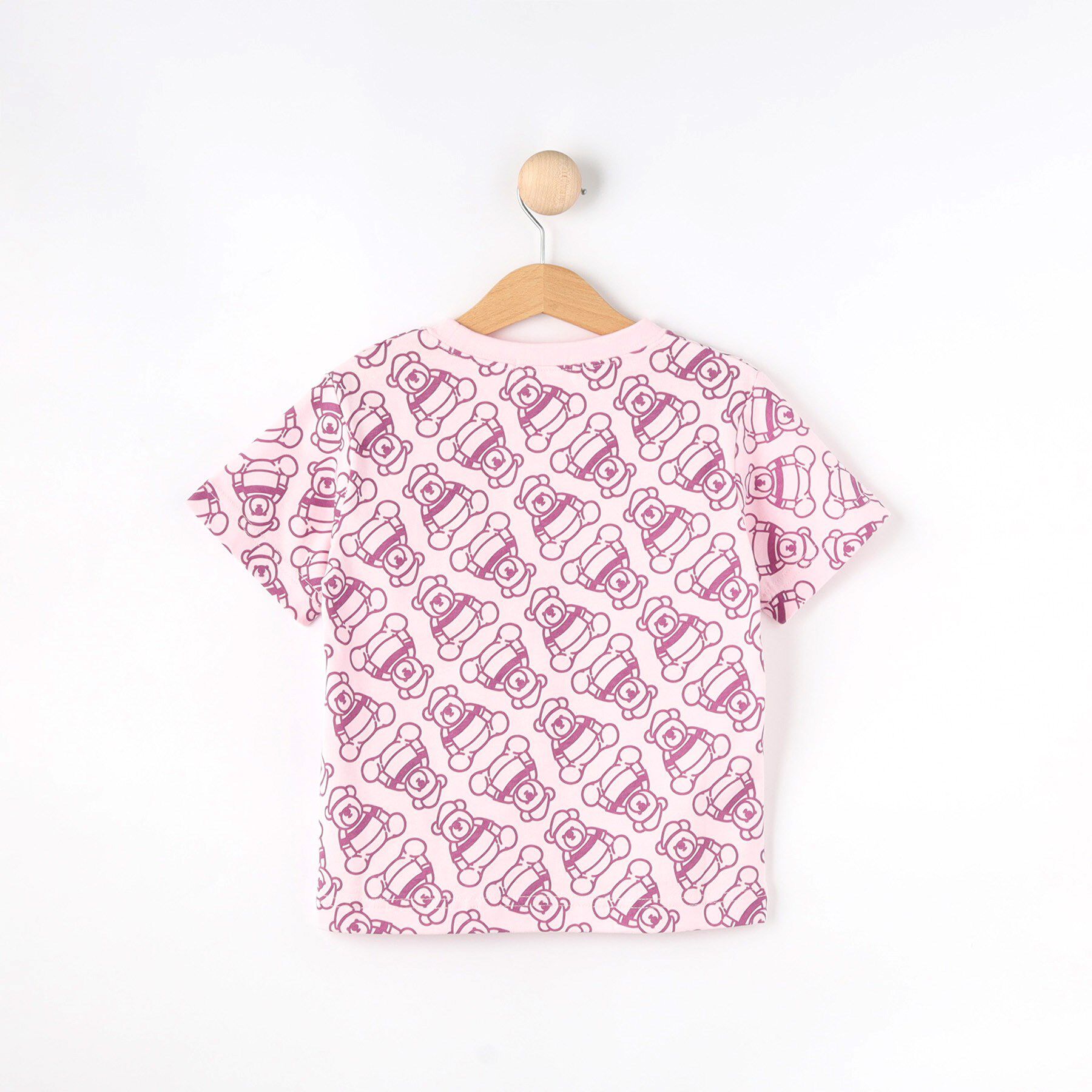 Dessin「【洗える・リンクコーデ】Deddy刺繍入り オーガニックコットンTシャツ」|Tシャツ・カットソー|