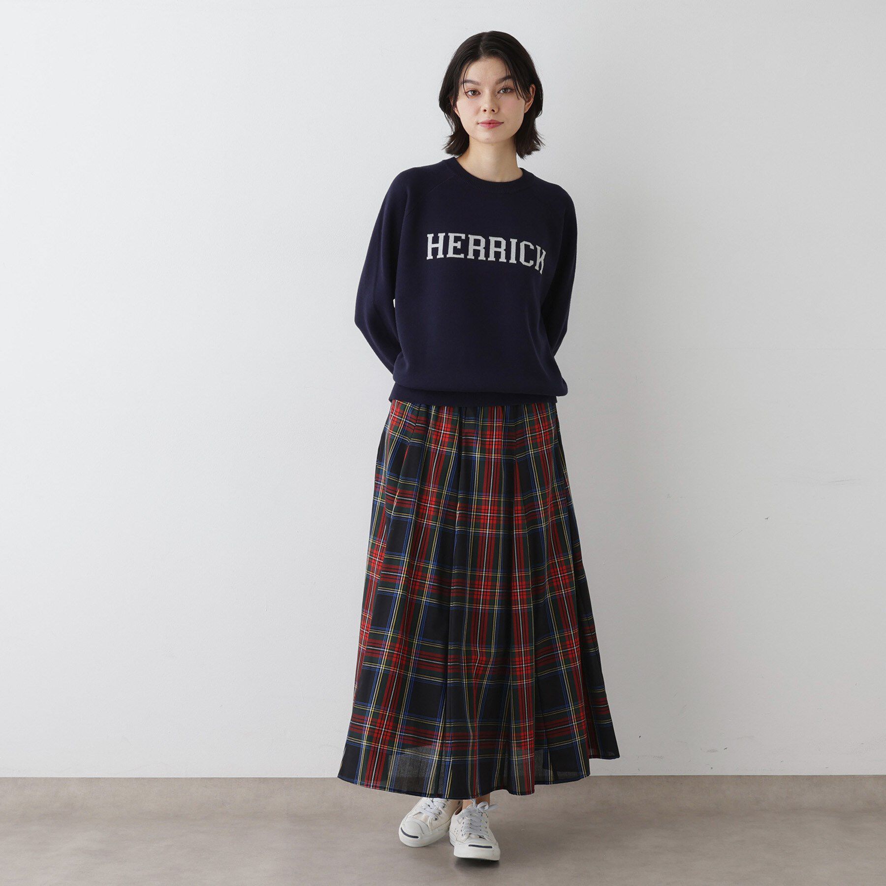 Dessin「【ユニセックス／洗える】ロゴコットンジャカード」|ニット・セーター|