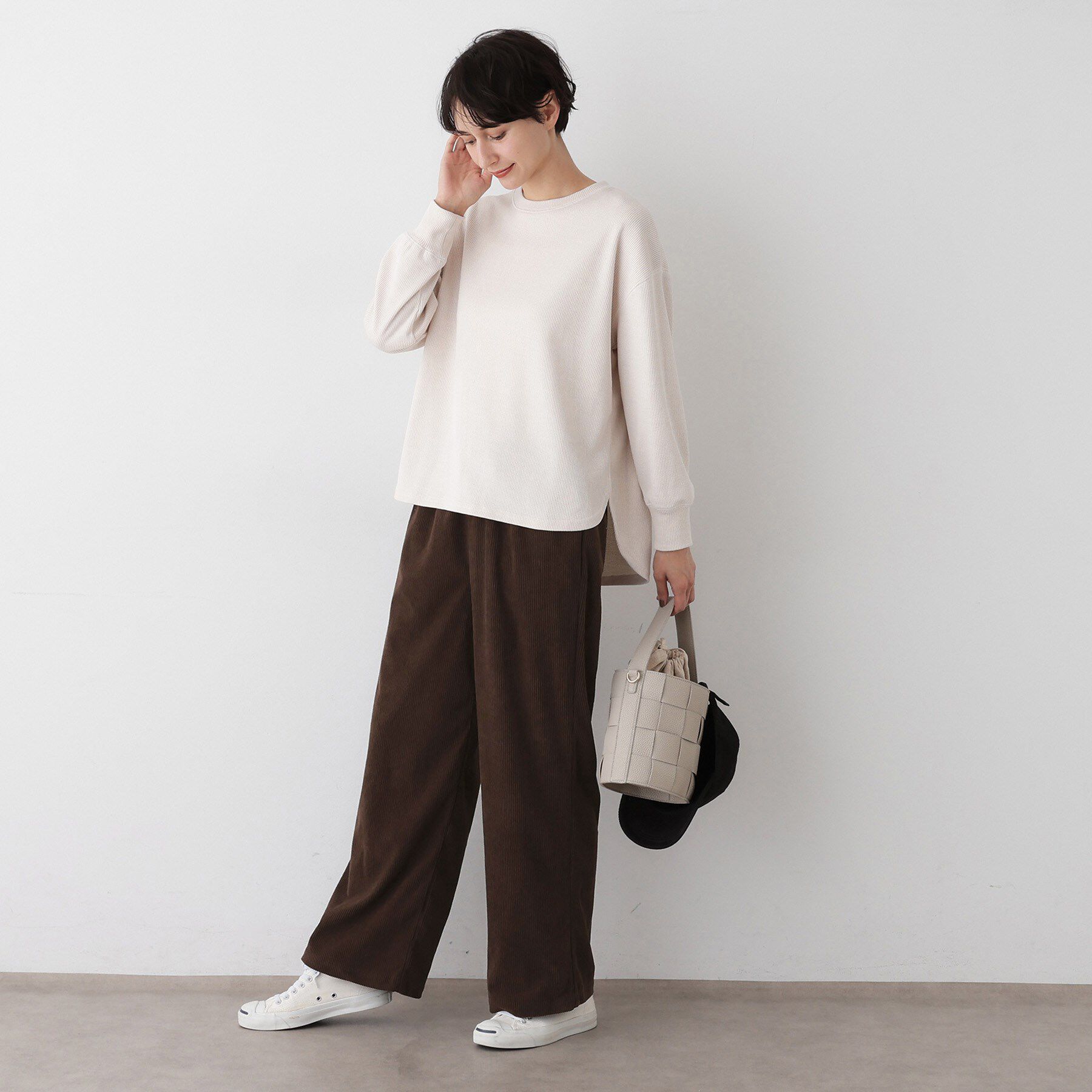 Dessin「【ウエストゴム・洗える】ソフトコーデュロイイージーパンツ」|その他|