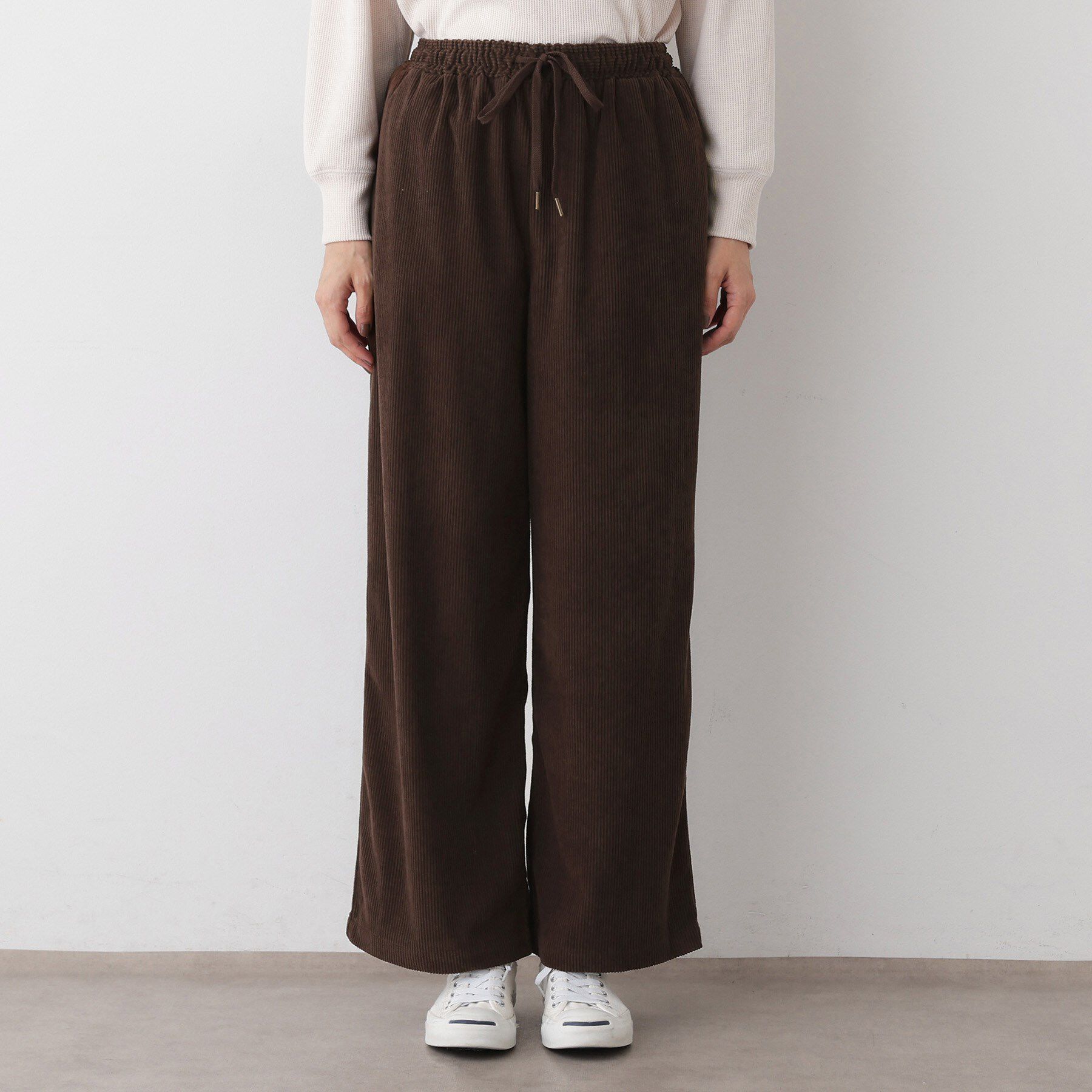 Dessin「【ウエストゴム・洗える】ソフトコーデュロイイージーパンツ」|その他|