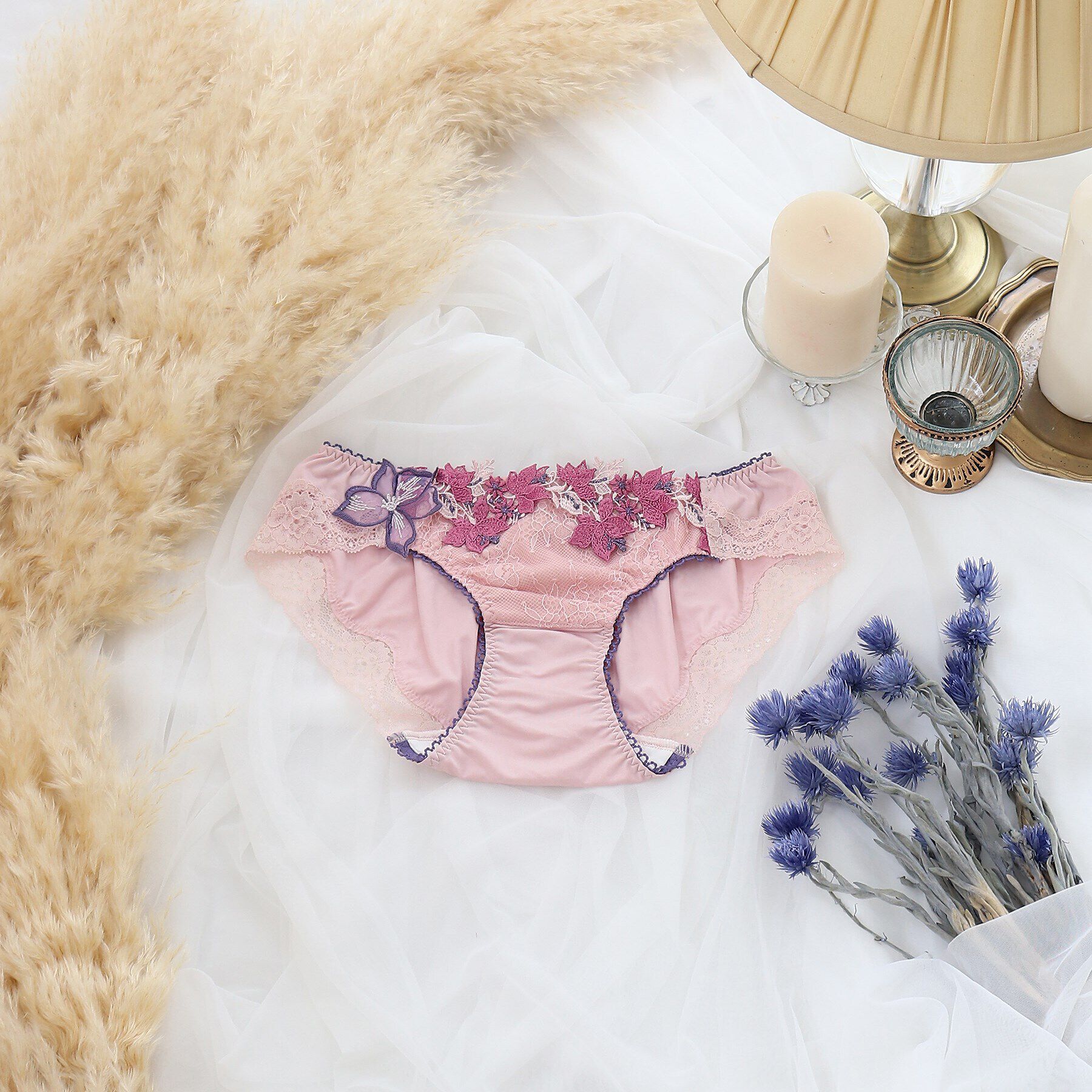 Risa Magli「エレーナ サニタリーショーツ」|インナー|ピンク(070)