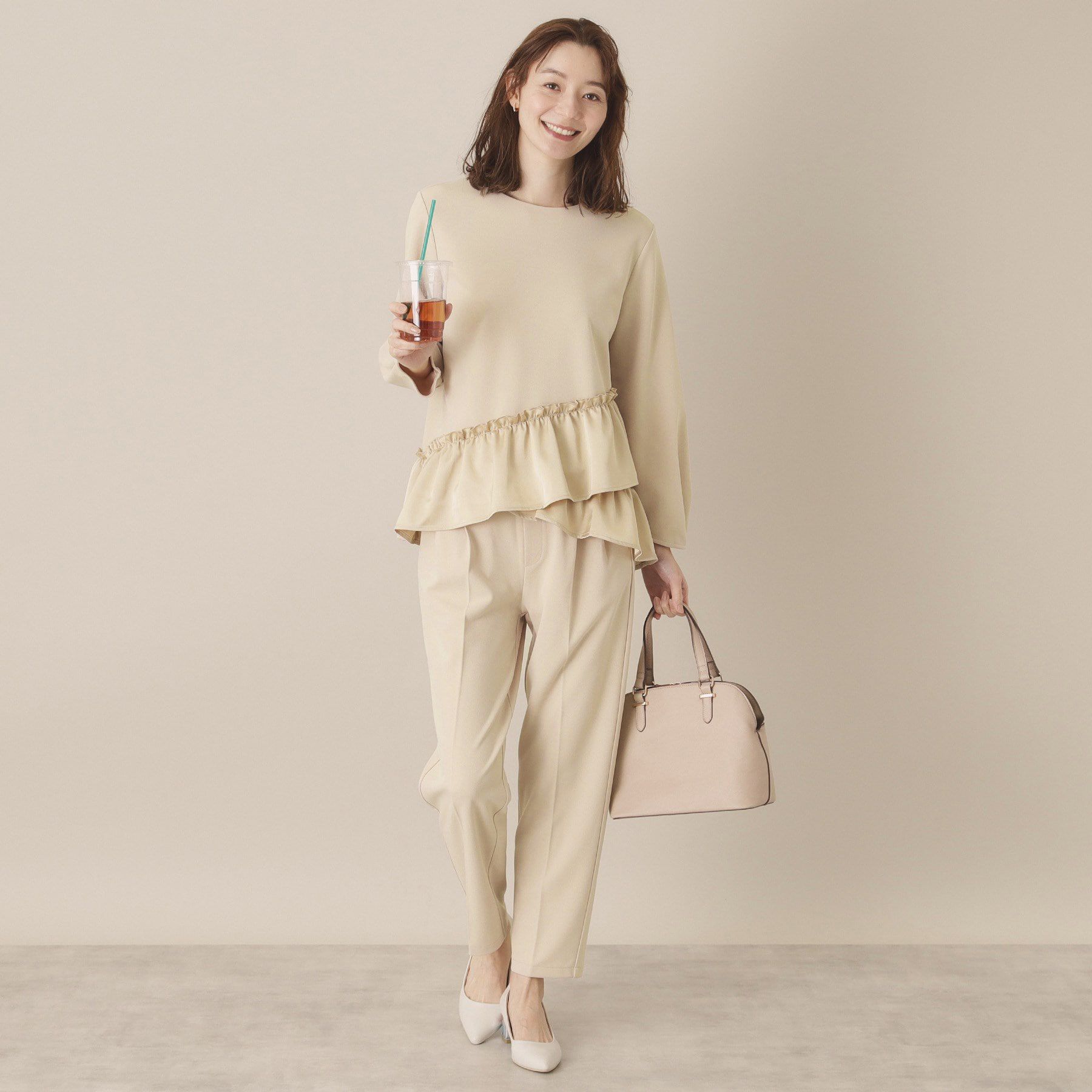 ITS&rsquo;DEMO「【通勤／手洗い可】カットジョーゼットブラウス」|シャツ・ブラウス|