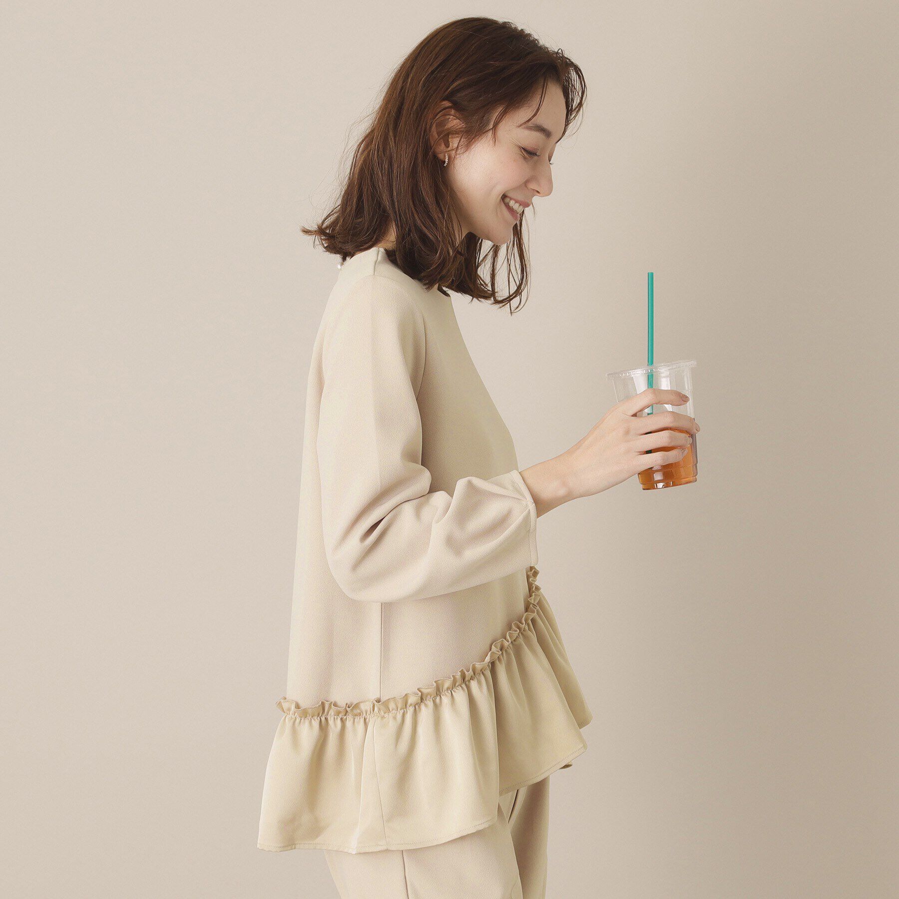 ITS&rsquo;DEMO「【通勤／手洗い可】カットジョーゼットブラウス」|シャツ・ブラウス|